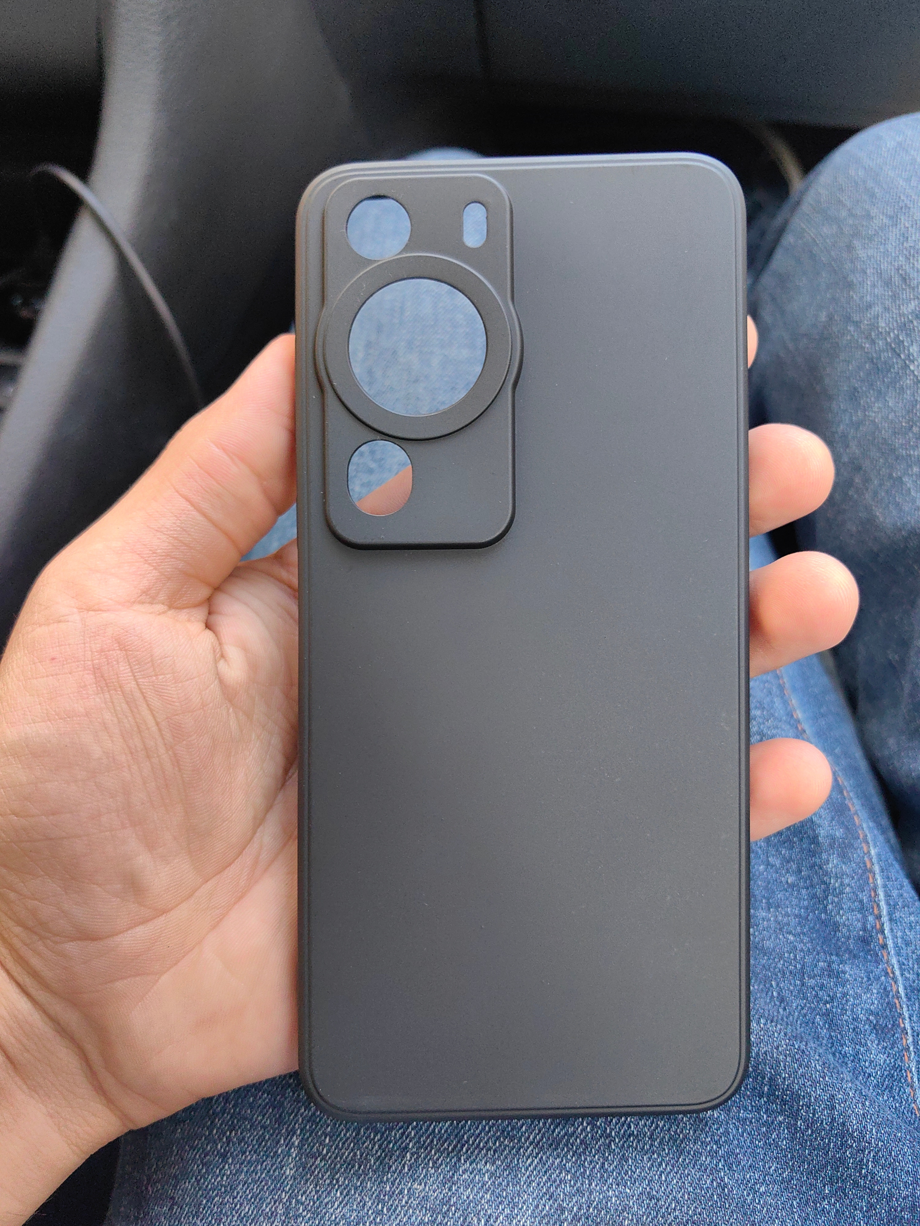 Husa de Protectie, Flippy, pentru Huawei P60 Pro, Liquid Silicone, cu Microfibra pe Interior, Protectie Antisoc, Compatibil Incarcare Wireless, Albastru