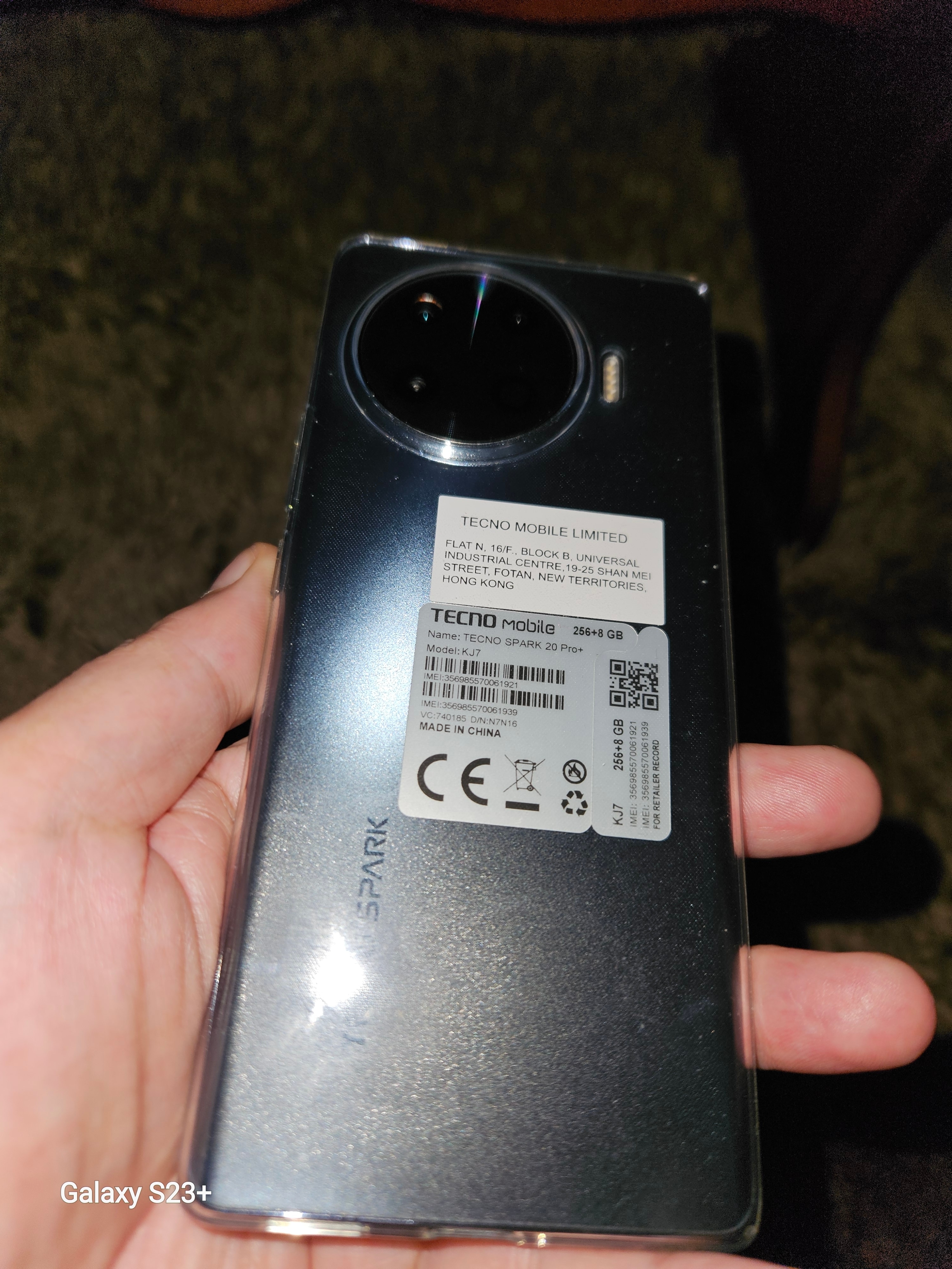 Telefon mobil Tecno Spark 20 Pro+, Dual SIM, 256GB, 8GB RAM, Temporal Orbits