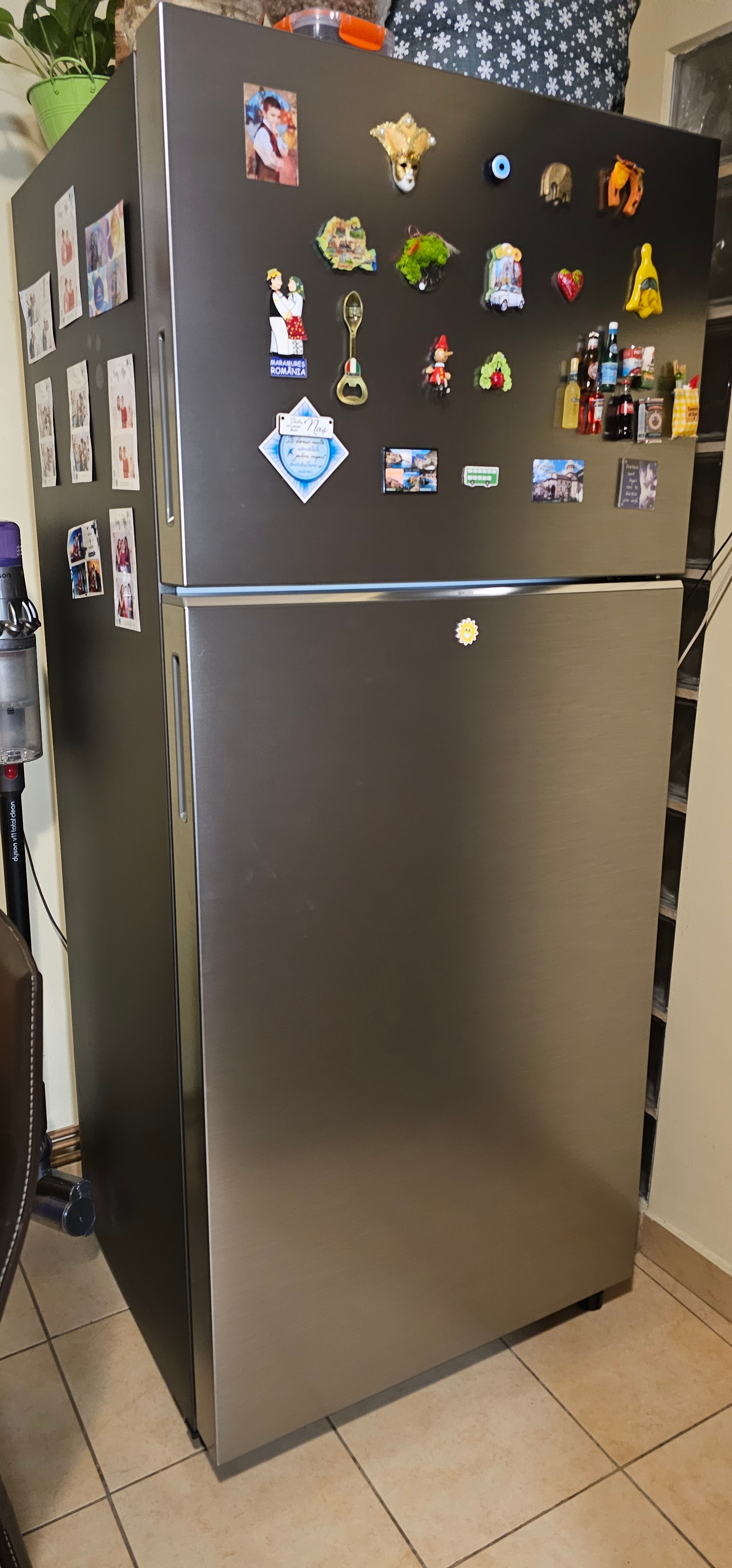 Frigider cu doua usi Samsung RT53DG7A14S9EO, 530 l, Twin Cooling Plus, Clasa E, Digital Inverter, Smart Things WiFi, H 185 cm, Inox