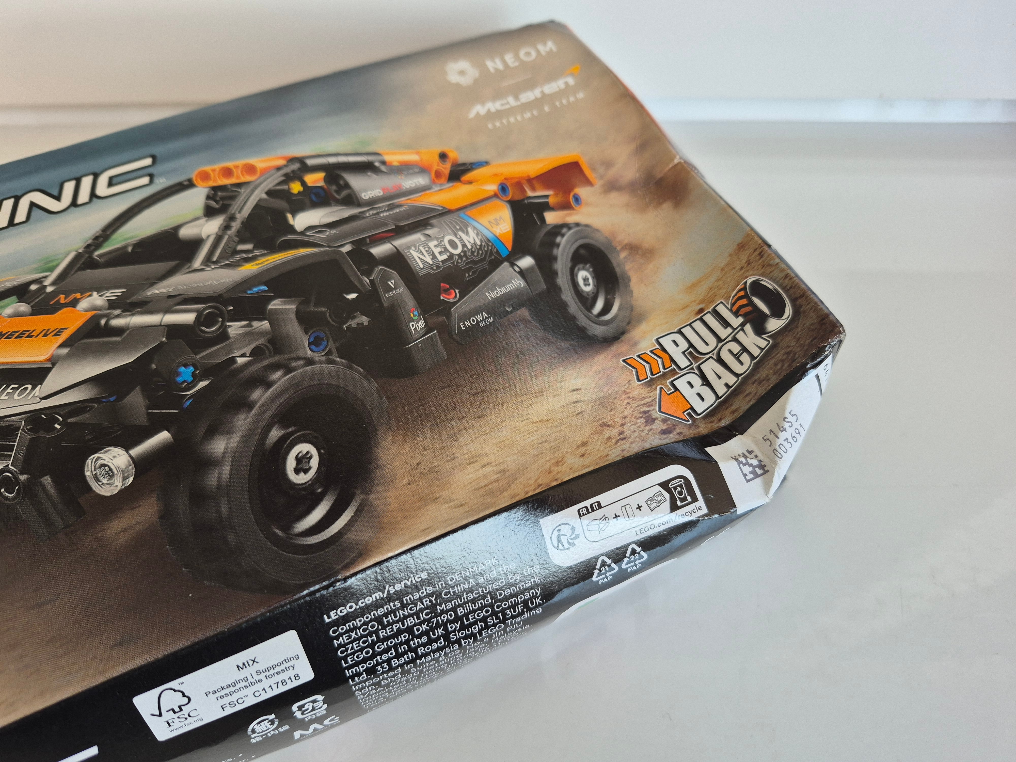 LEGO® Technic - Neom Mclaren extreme e race car 42166, 252 piese