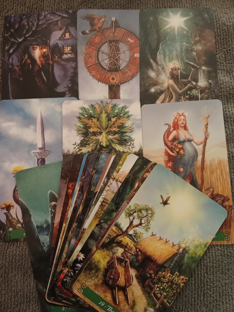 Carti tarot midi, Green Witch, Llewellyn, Ann Moura & Kiri