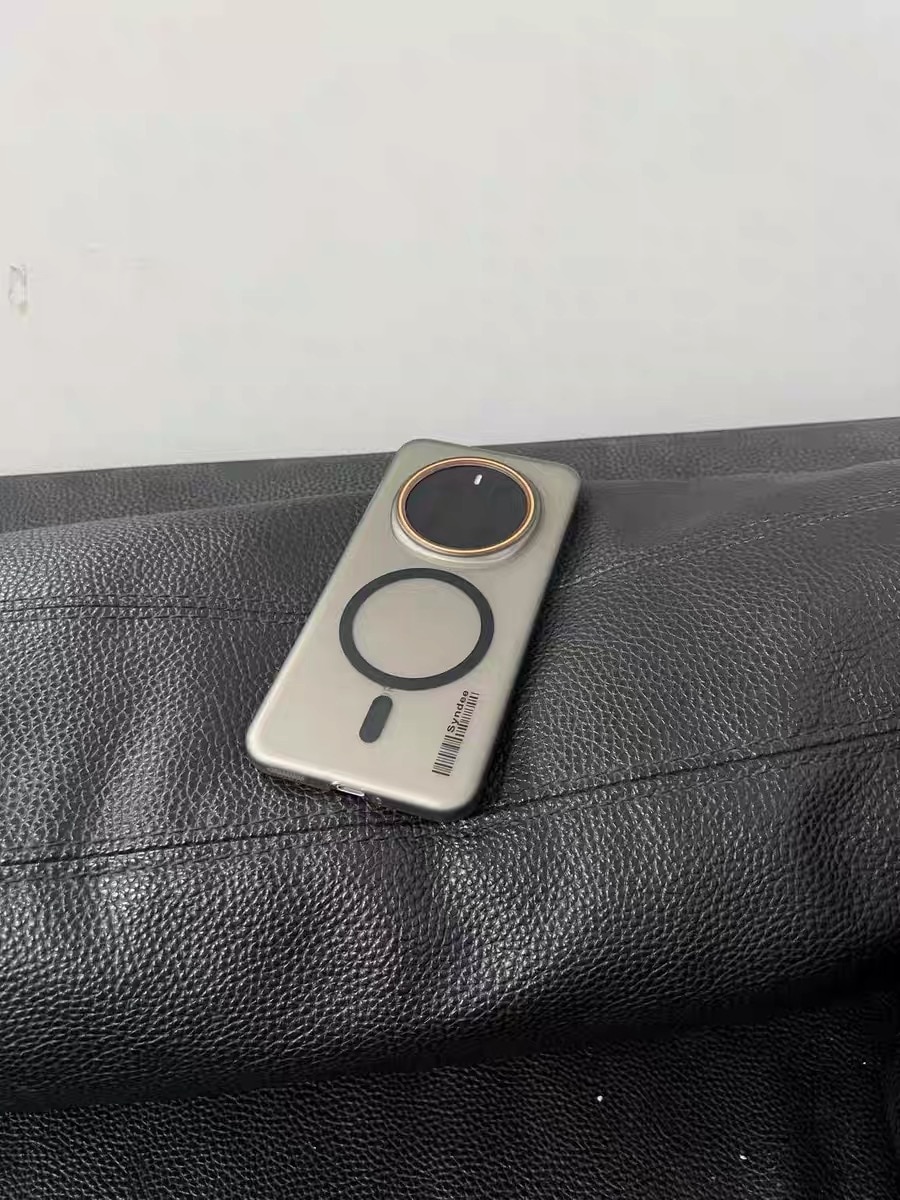 Husa telefon pentru Honor Magic 7 Pro, Magnetic MagSafe, slim ultra-light, Coaja dura mata, transparent/gri