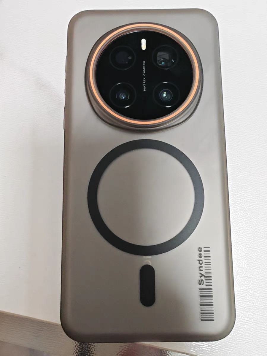Husa telefon pentru Honor Magic 7 Pro, Magnetic MagSafe, slim ultra-light, Coaja dura mata, transparent/gri