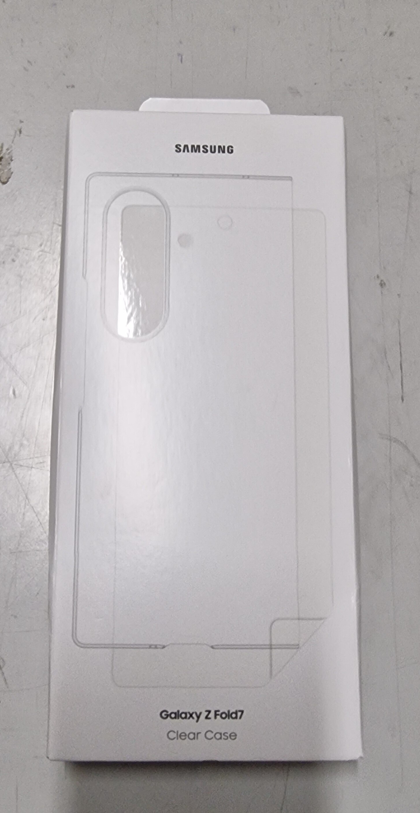 Husa de protectie Samsung Clear Case pentru Galaxy Fold7, Transparent
