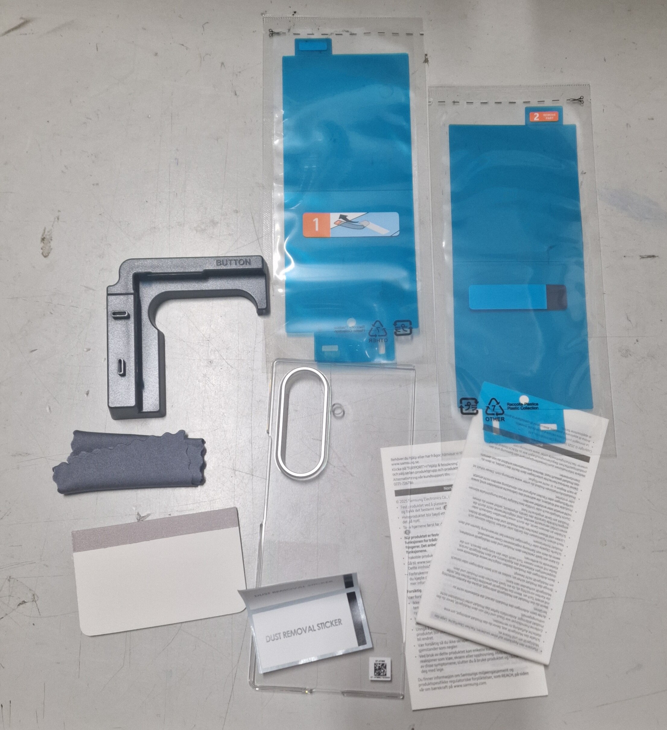 Husa de protectie Samsung Clear Case pentru Galaxy Fold7, Transparent