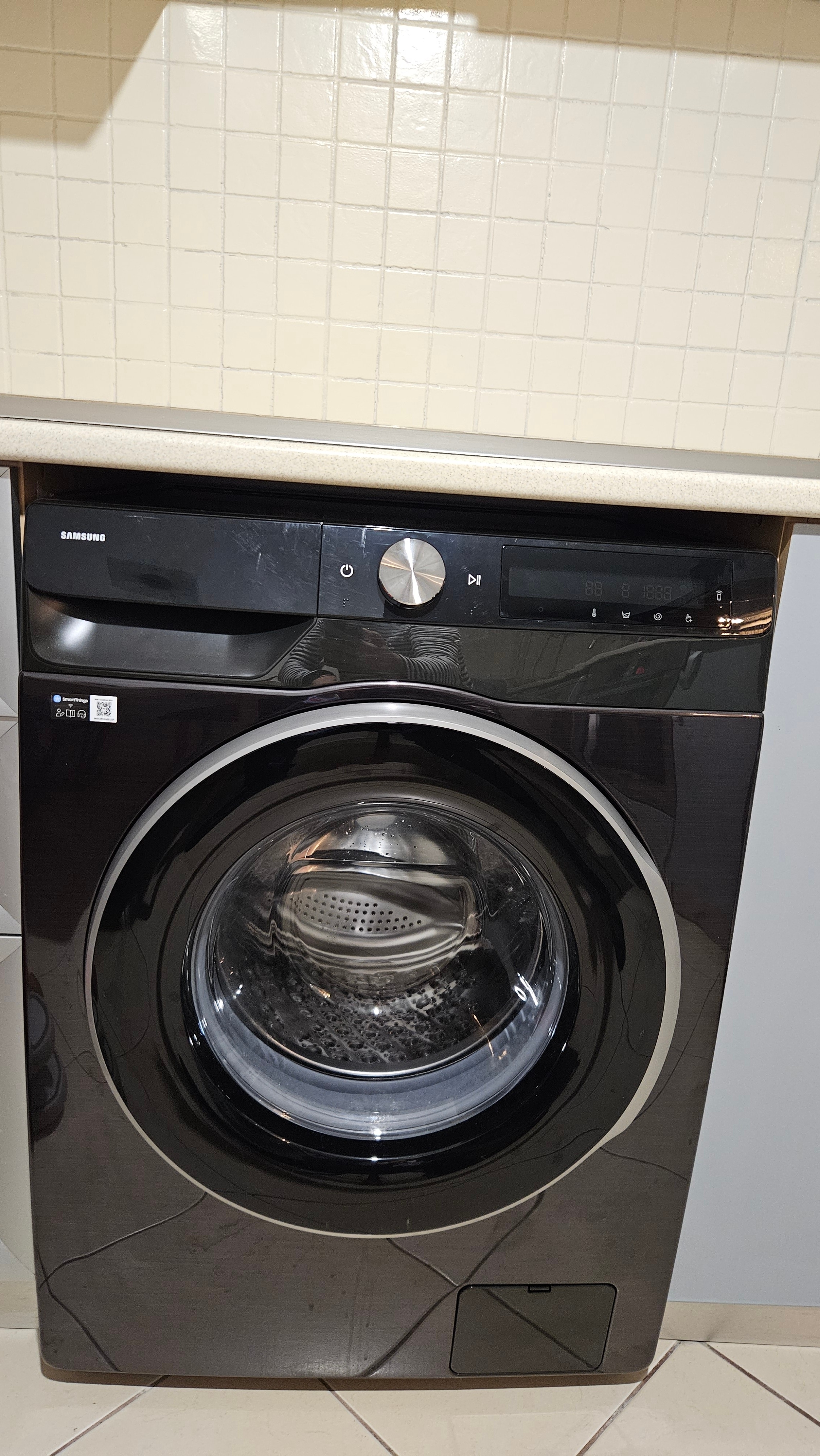 Masina de spalat rufe Samsung WW11DG6B85LBU4, 11 kg, 1400 rpm, Clasa A, AI Ecobubble, Super Speed 39 min, AI Control, Hygiene Steam, Negru
