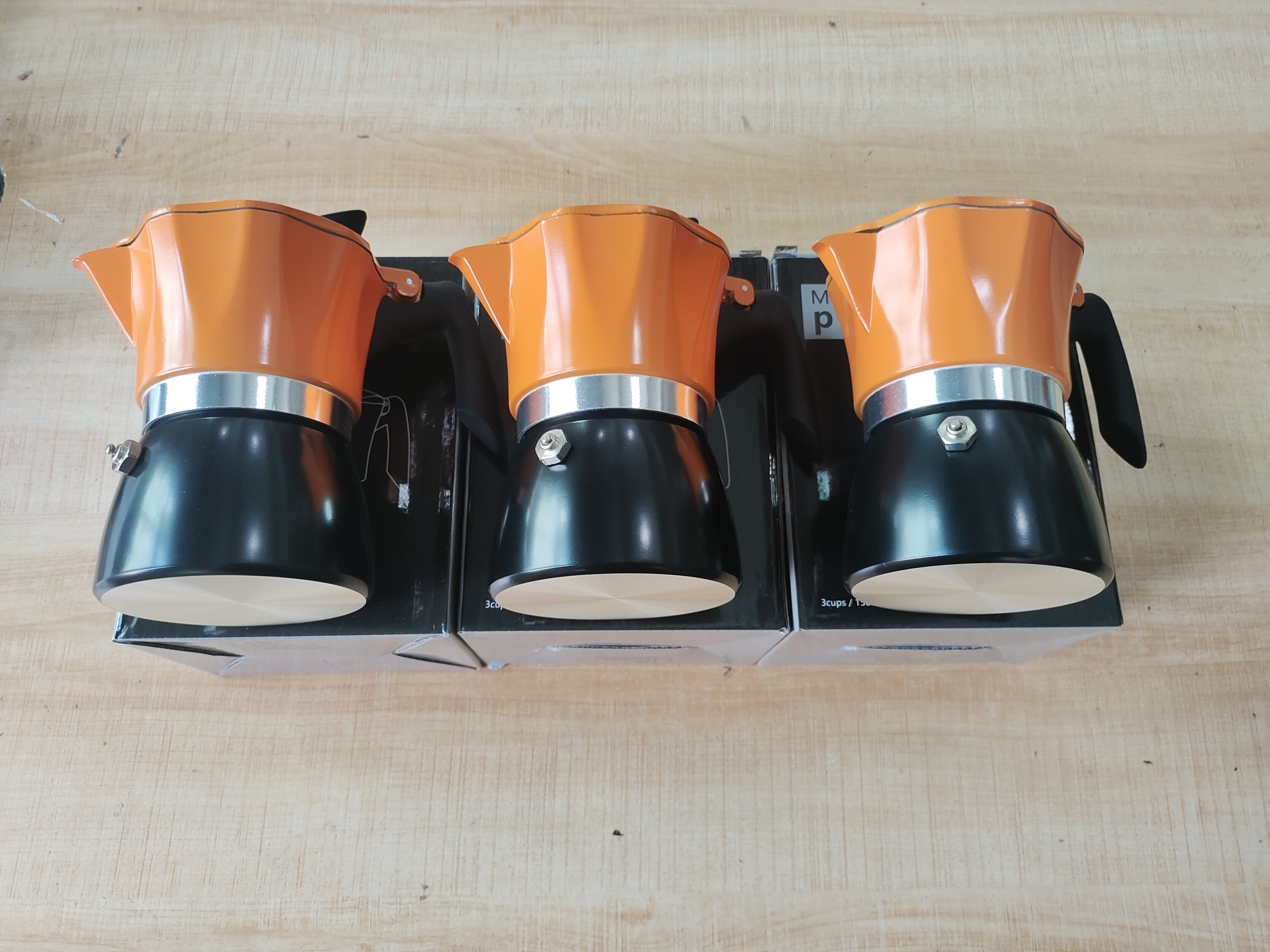 Cafetiera Moka AVAKKER®, 6 Cesti (300 ml), Espressor Manual pentru Aragaz, Aluminiu