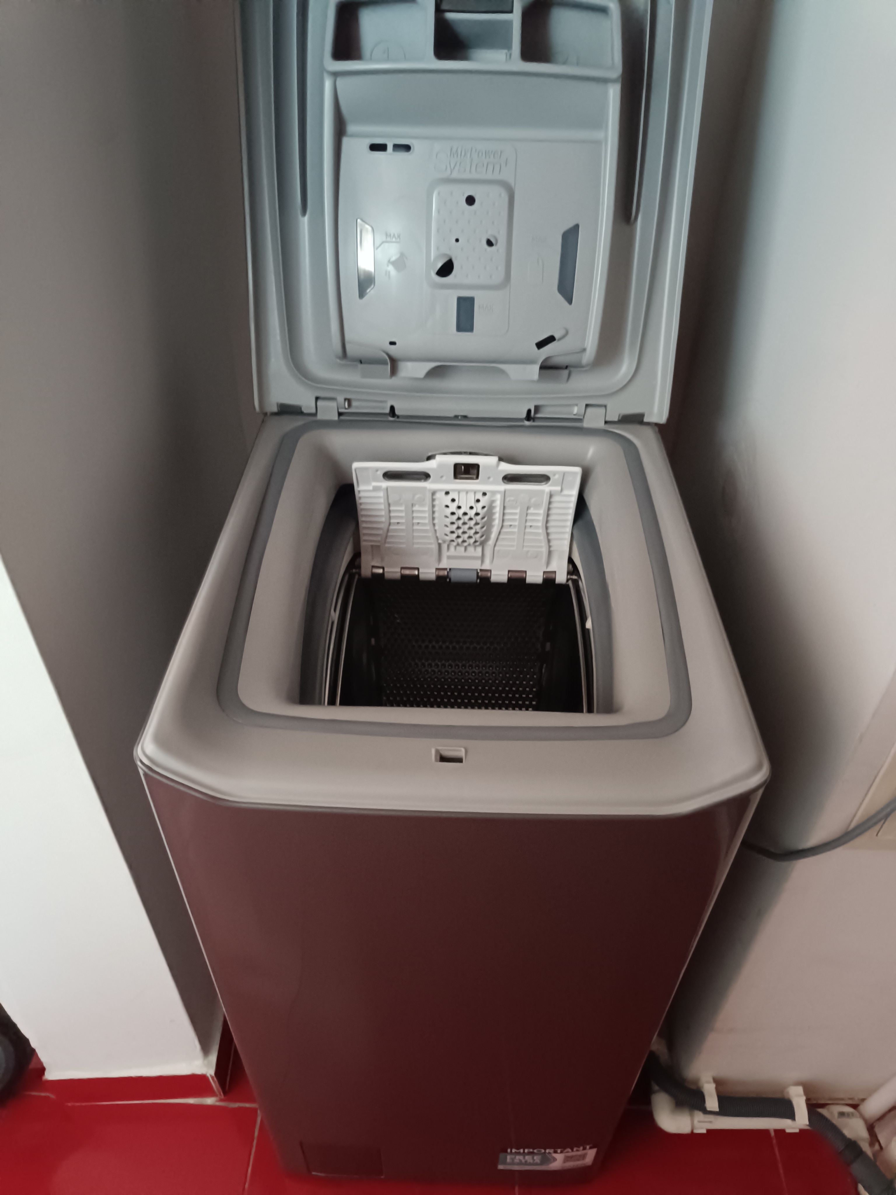 Masina de spalat rufe cu incarcare verticala Candy TCA283DR2-S, 8 kg, 1200 RPM, Display 3D, Wifi,Mix Power Systems, Gentle touch opening, Clasa D, Antracit