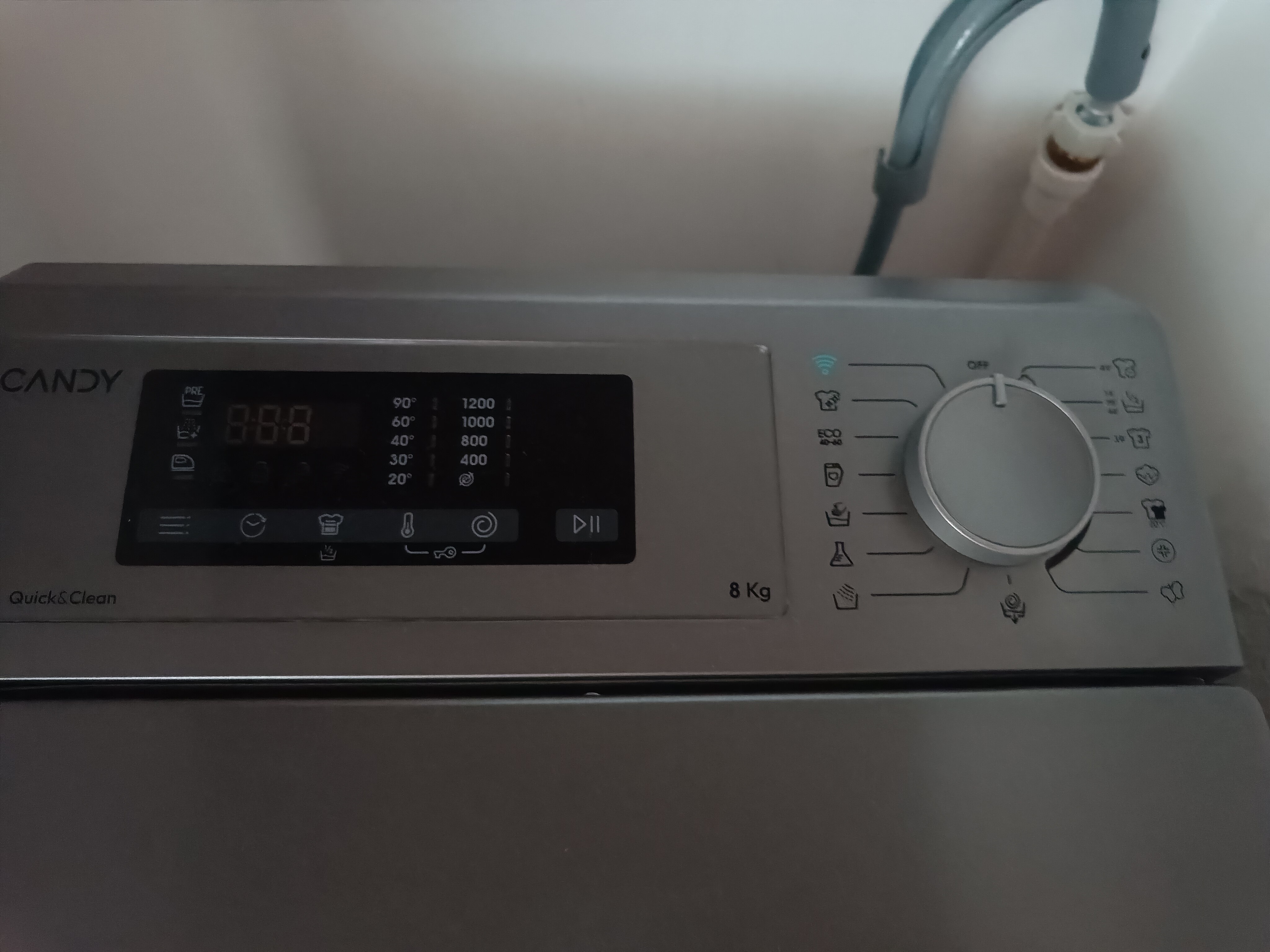Masina de spalat rufe cu incarcare verticala Candy TCA283DR2-S, 8 kg, 1200 RPM, Display 3D, Wifi,Mix Power Systems, Gentle touch opening, Clasa D, Antracit