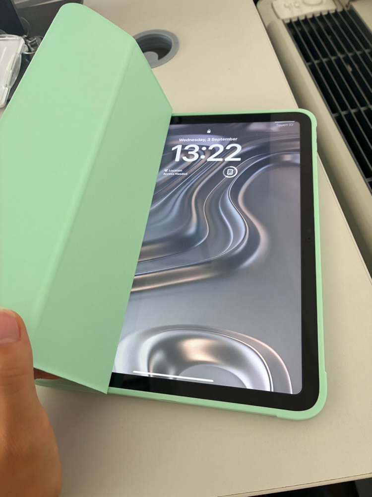 Husa tip Carte cu Suport Pix pentru Apple iPad 10.2 inch 7/8/9, 2019/2020/2021, Protectie completa, Pliabila, Turcoaz