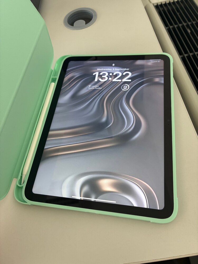 Husa tip Carte cu Suport Pix pentru Apple iPad 10.2 inch 7/8/9, 2019/2020/2021, Protectie completa, Pliabila, Turcoaz