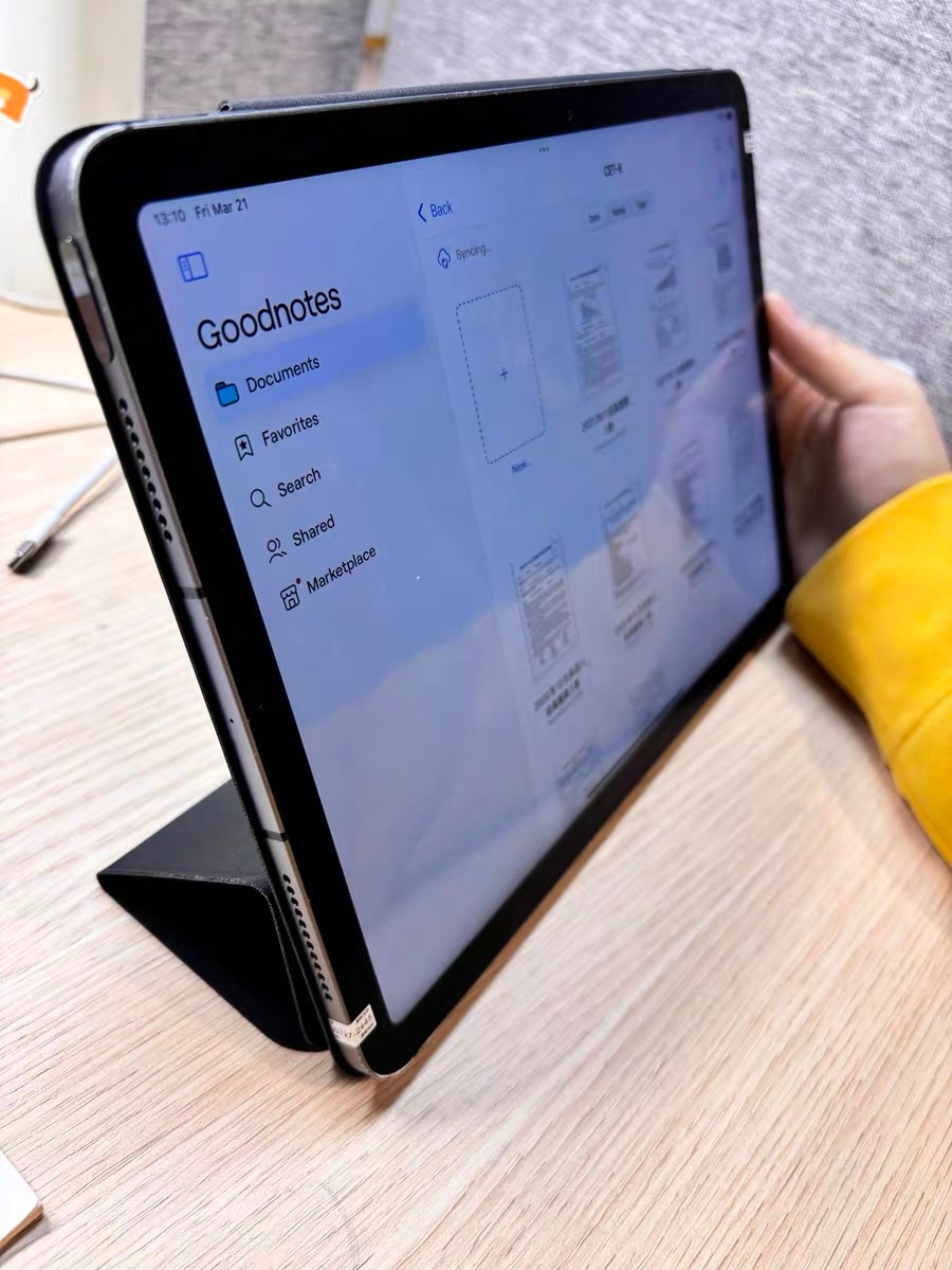 Husa tableta 4 in 1, wumeiwang, pentru iPad Air 11" 2024/ 2025 M2, M3 cu functie wake-up/sleep, magnetica, design Origami, suport ascuns pentru creion, negru