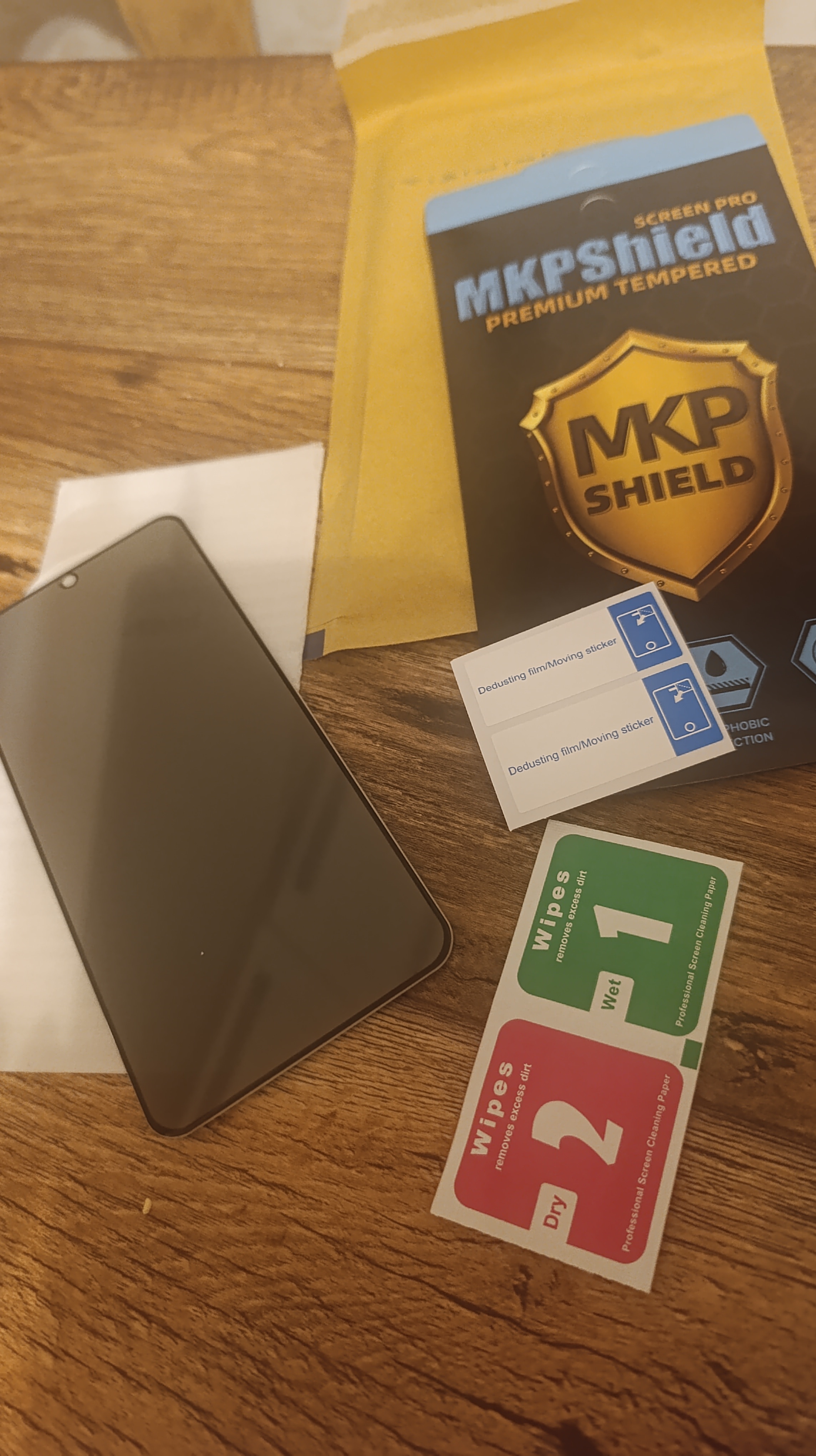 Folie Protectie Privacy Sticla securizata Mkpshield, compatibila Xiaomi Redmi note 13 Pro, Full Glue, Ultra HD
