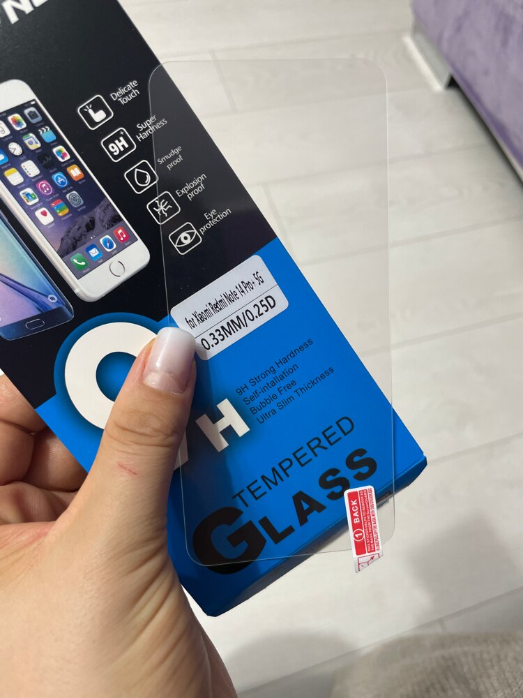 Folie de protectie tempered glass pentru Xiaomi Redmi Note 14 Pro Plus 5G full glue black
