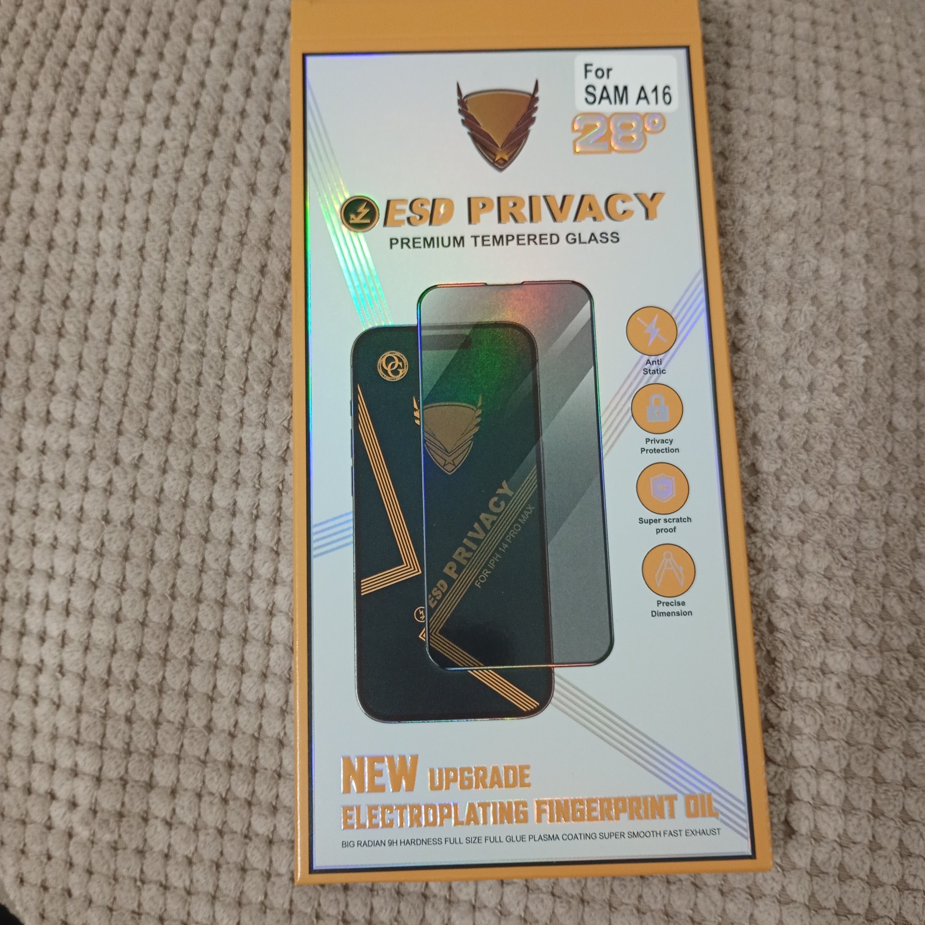 Folie Sticla Privacy pentru Samsung Galaxy A17 5G Daden MaxProtection, Full Cover, Protectie Profesionala, Ultra Rezistenta, Calitate Premium