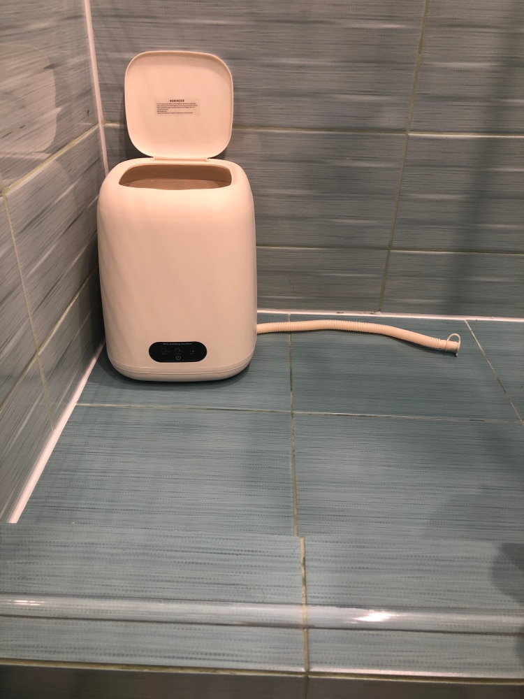 Masina de spalat mini, capacitate mare de 9L, 10W, economie de energie verde, galben crem