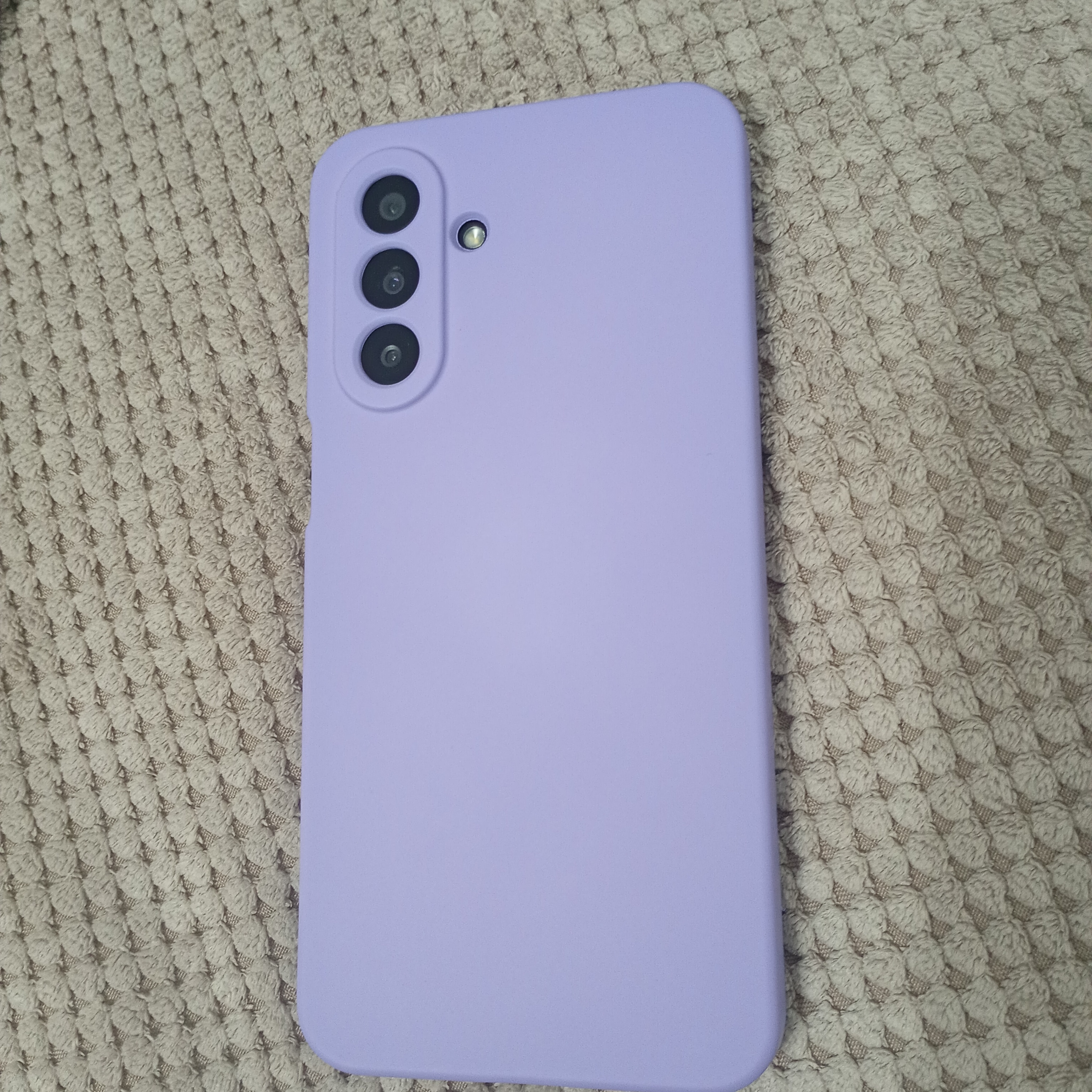 Husa pentru Samsung Galaxy A17 5G Liquid Silicone, subtire, captusita cu microfibra, anti amprenta, protectie camera foto - lavanda