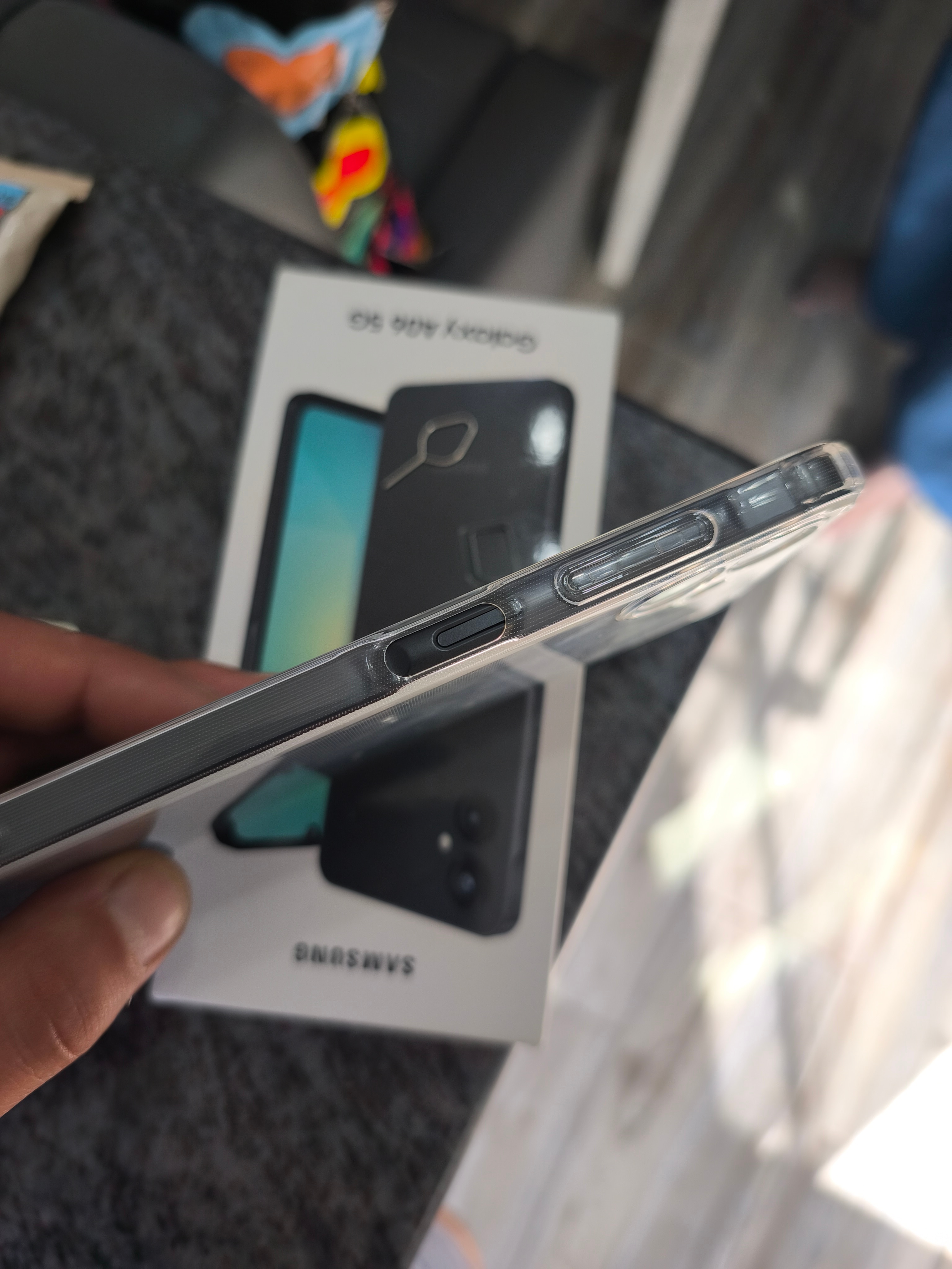 Set Husa si Folie pentru Samsung A06, husa Silicon Antisoc si folie ecran securizata, BzStore