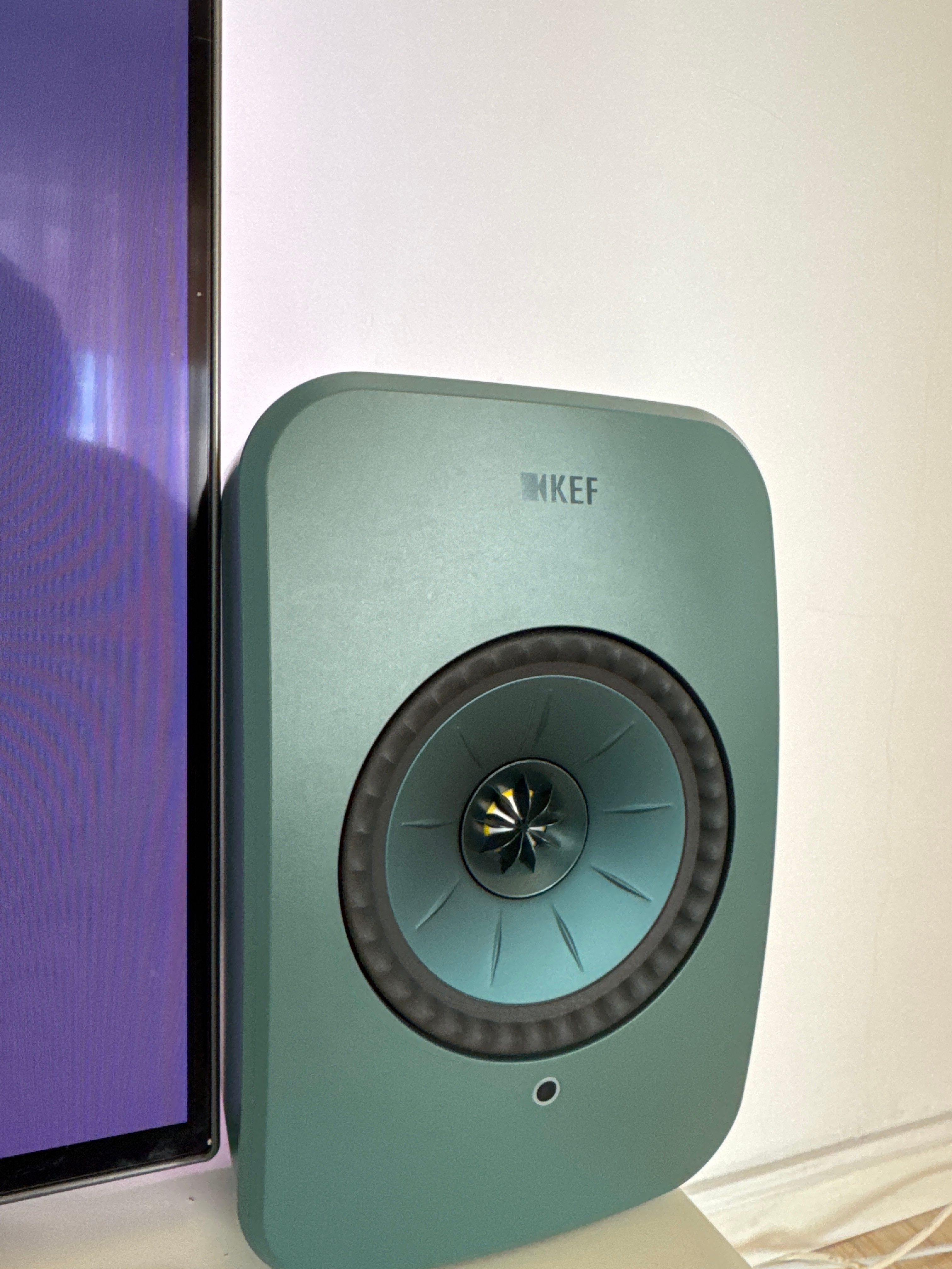 Boxe KEF LSX II LT, 2 x 100 W, Bluetooth, Wi-Fi, Air Play 2, Stone White