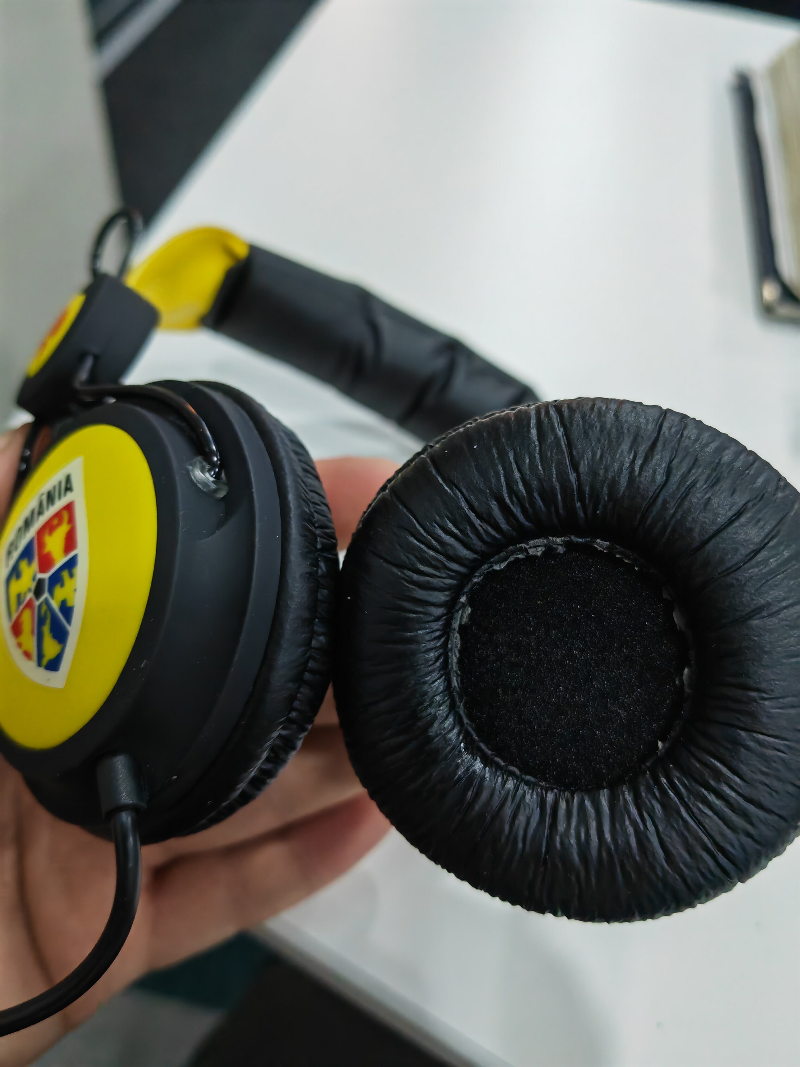 Casti Audio On Ear Tellur FRF, cu fir, Galben