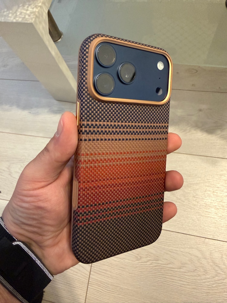 Husa de protectie Pitaka Aramida UltraGuard Magsafe pentru iPhone 17 Pro Max, Sunset
