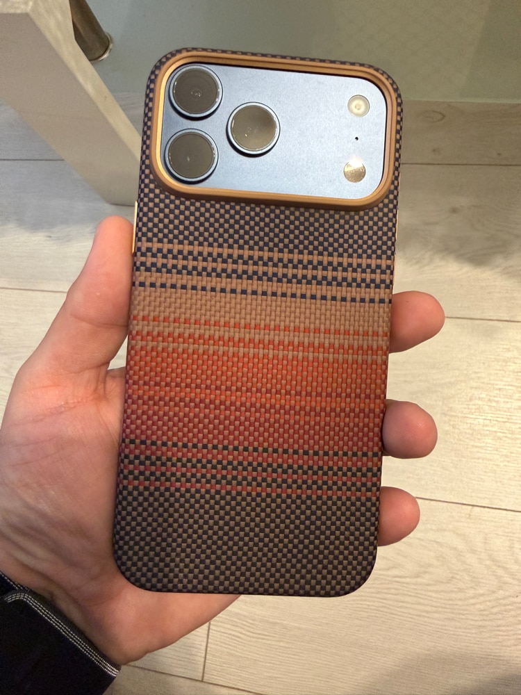 Husa de protectie Pitaka Aramida UltraGuard Magsafe pentru iPhone 17 Pro Max, Sunset