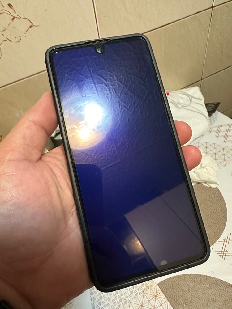 Folie de protectie tempered glass pentru Samsung Galaxy A71 full glue black