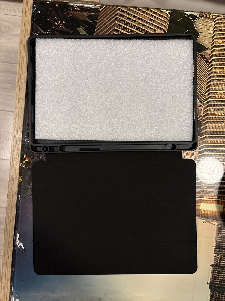 Husa tableta, Tech-Protect, Poliuretan/Piele ecologica, Compatibil cu Lenovo Tab M11, Negru