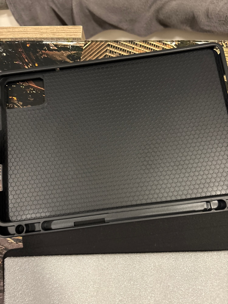 Husa tableta, Tech-Protect, Poliuretan/Piele ecologica, Compatibil cu Lenovo Tab M11, Negru
