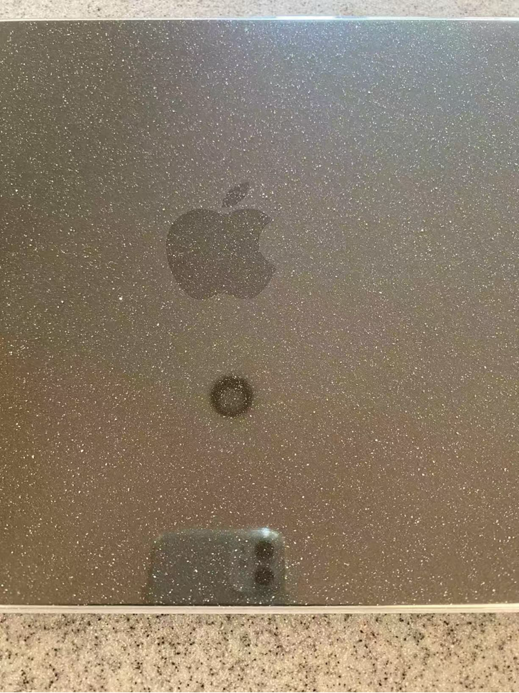 Carcasa Glitter Hard Shell pentru MacBook Air 15 (2026/2025/2024/2023) M5/M4/M3/M2 (A3448/A3241/A3114/A2941), Husa & Protectie MacBook, Negru transparent