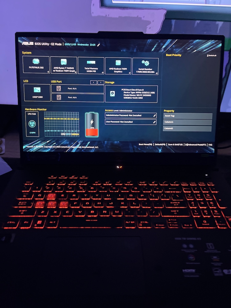 Laptop Gaming ASUS TUF A16 FA608UM cu procesor AMD Ryzen™ 7 260