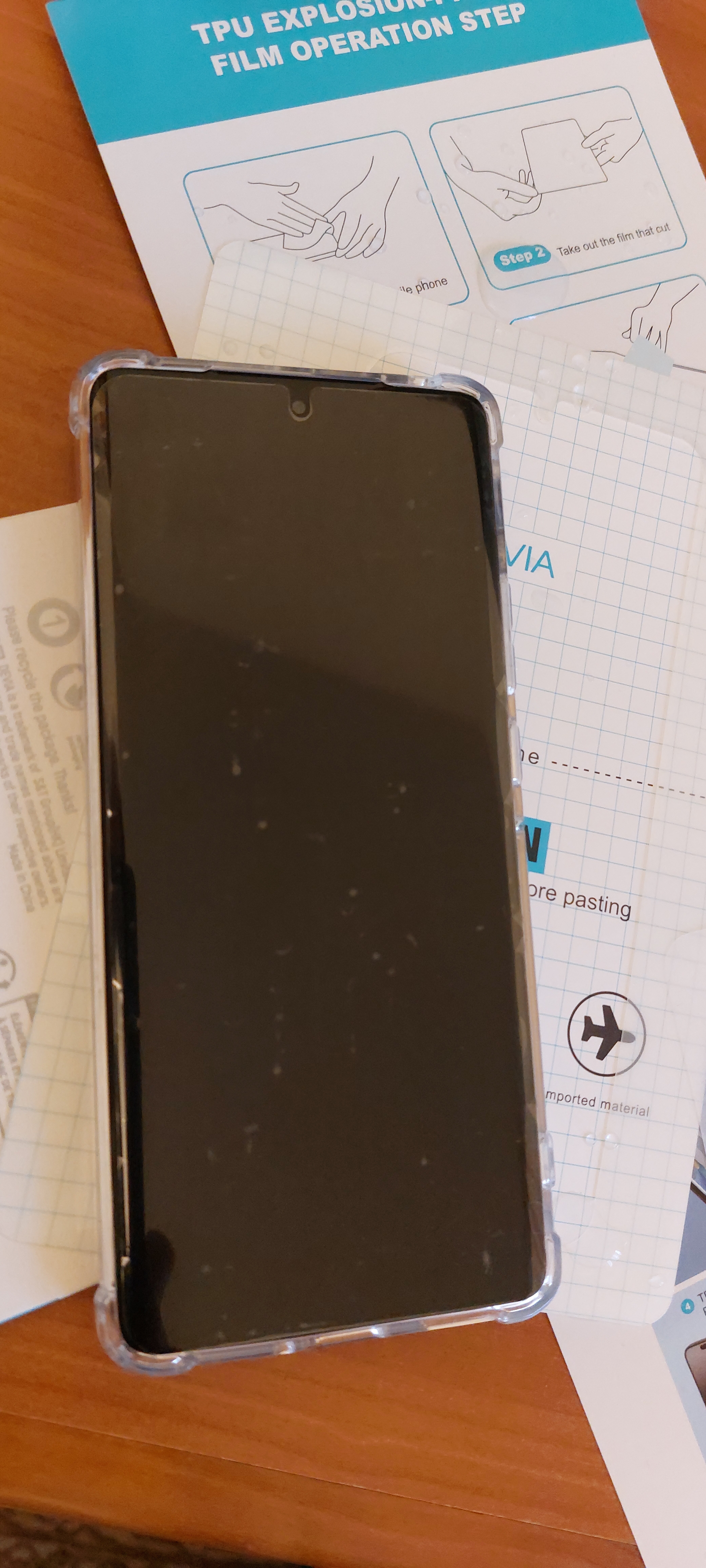 Folie Privacy Silicon Ecran pentru Motorola Edge 50 Pro, Silicon Hydrogel, Flexible Hydro-Crystal, Protectie Completa, Full Glue, Instalare usoara, Set complet pentru Instalare