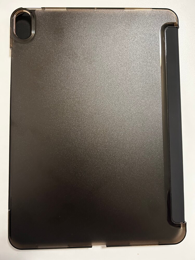 Husa tableta Tri-Fold pentru iPad Air 11" (2024), design polar black, material PC, slot pentru Apple Pencil, protectie socuri