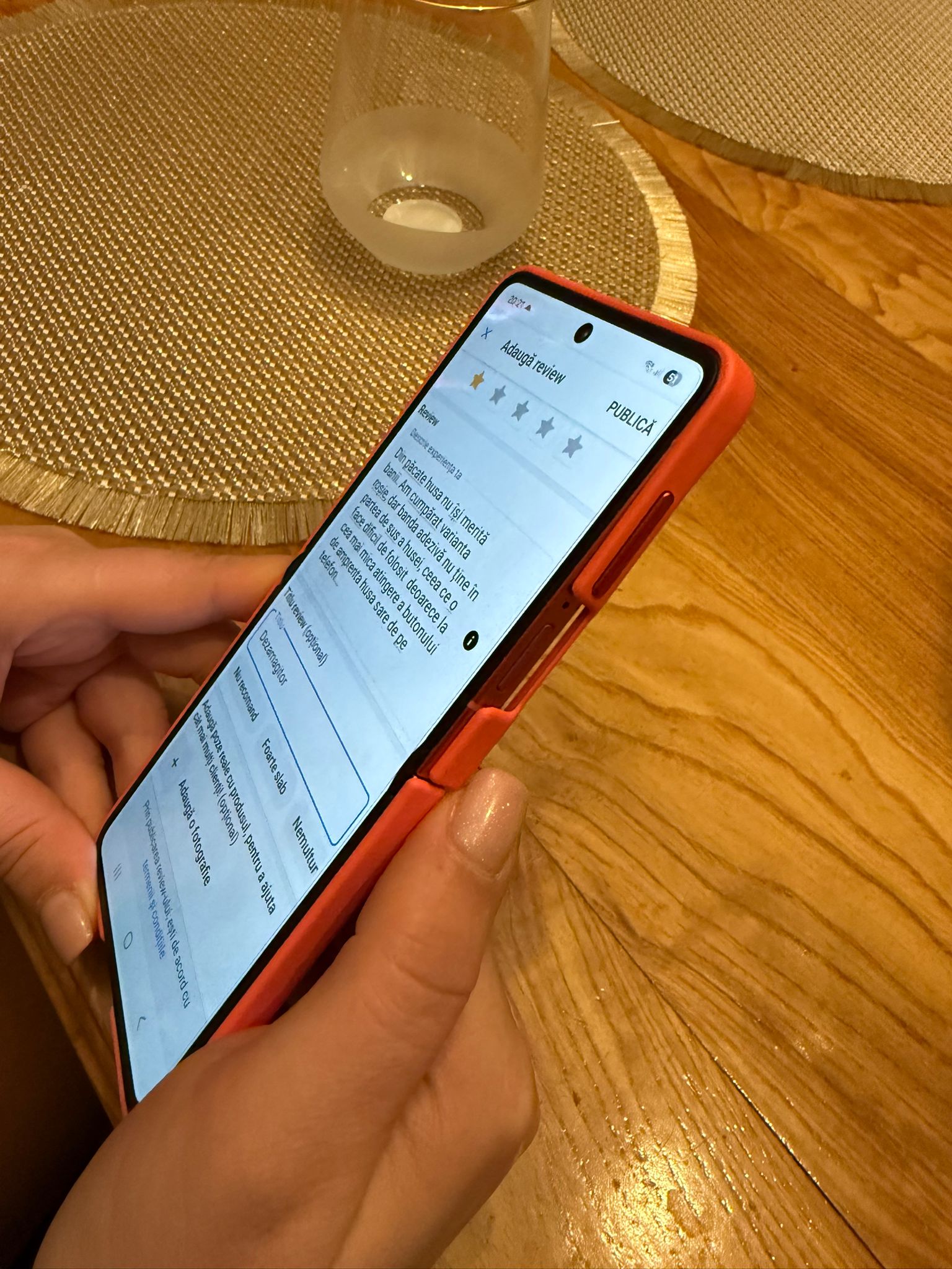 Husa de protectie Samsung Ring Silicone Case pentru Galaxy Flip7, Red