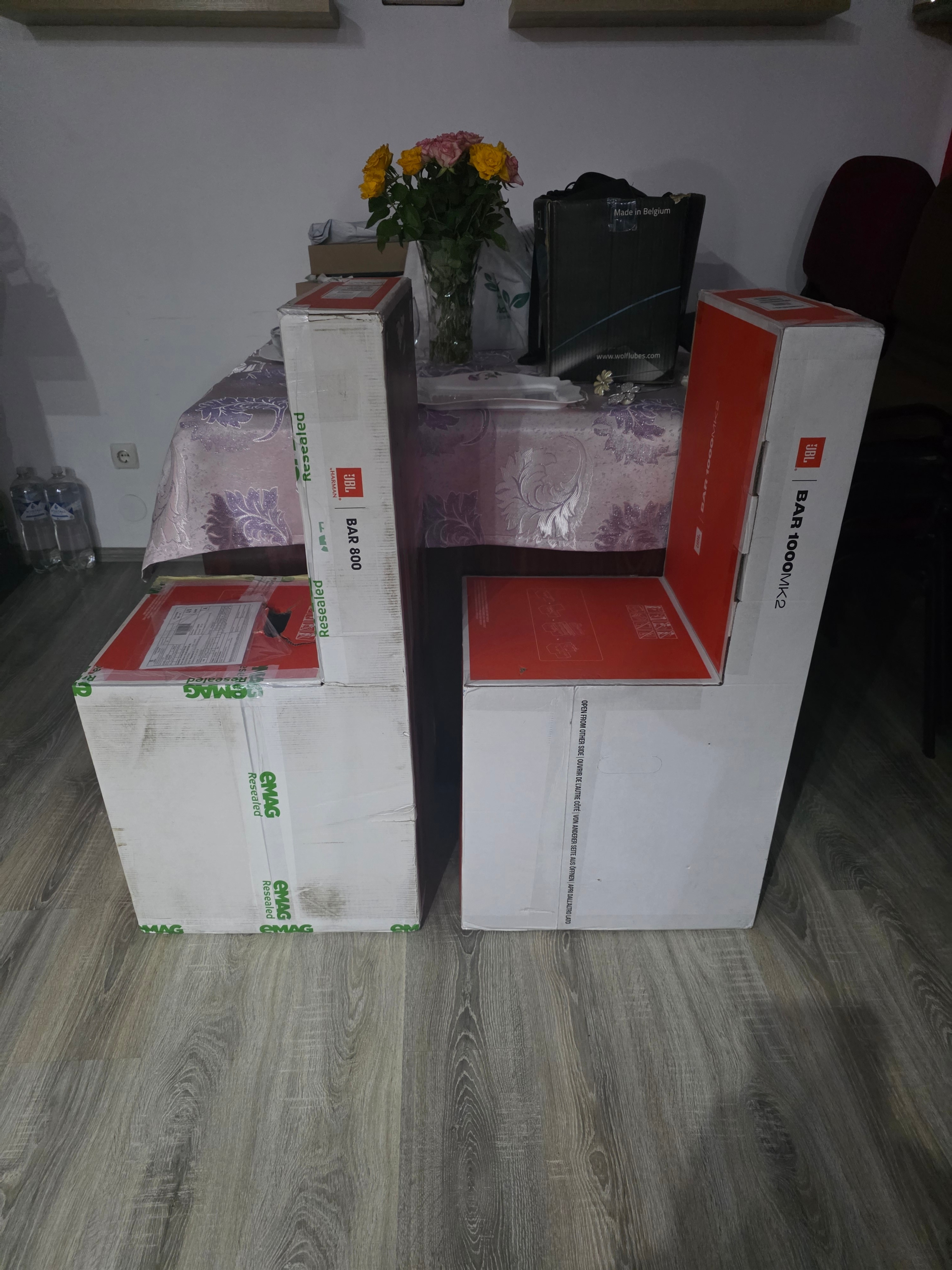 Soundbar, JBL, BAR 1000 MkII, 7.1.4 canale, subwoofer wireless, negru, 854 x 125 x 52 mm