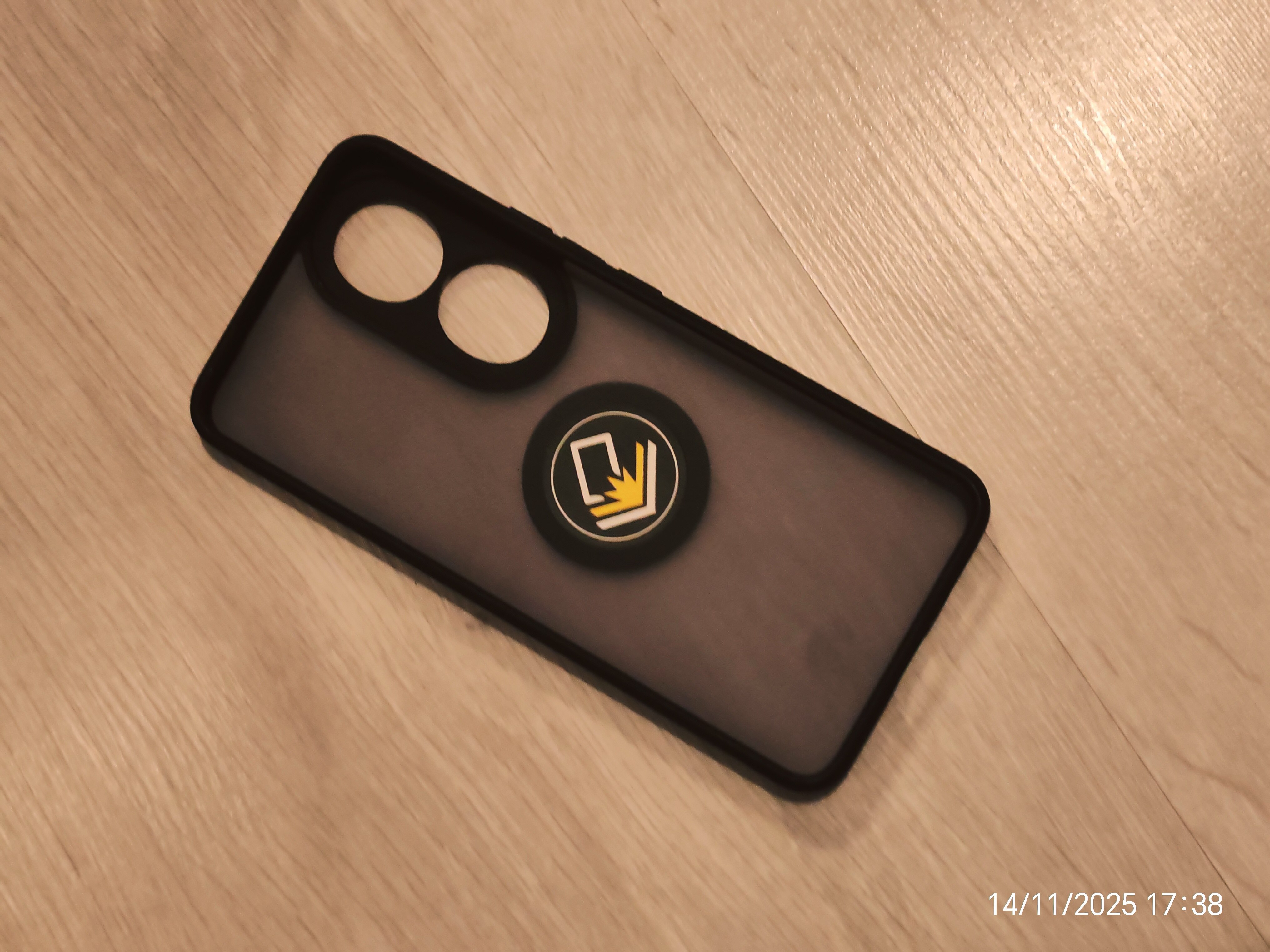Husa pentru Honor 90, SKYDDAR INNOVATION, Shockproof Clear Silicone, Silicon Slim, set cu sticker, Fumuriu