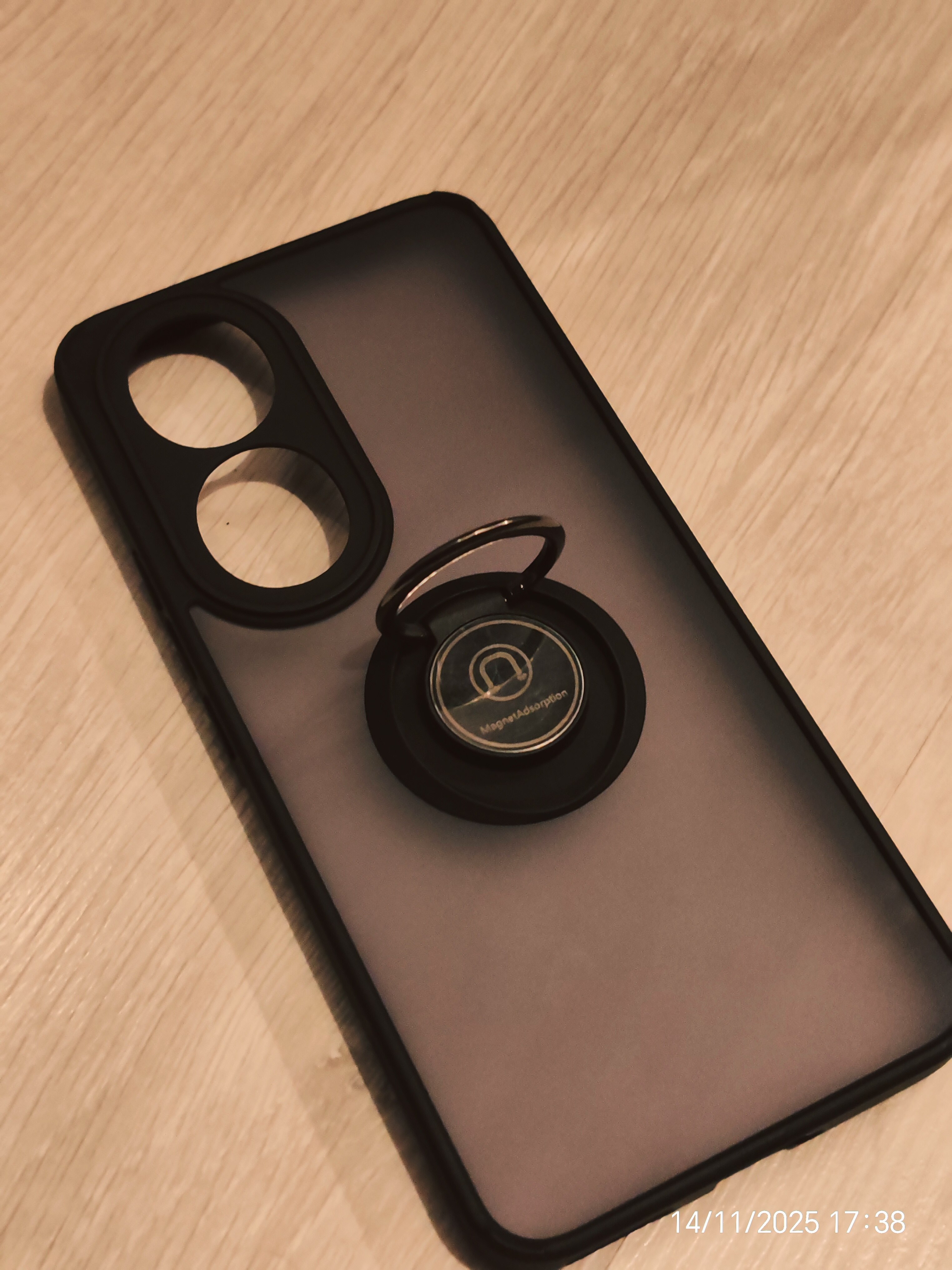 Husa pentru Honor 90, SKYDDAR INNOVATION, Shockproof Clear Silicone, Silicon Slim, set cu sticker, Fumuriu