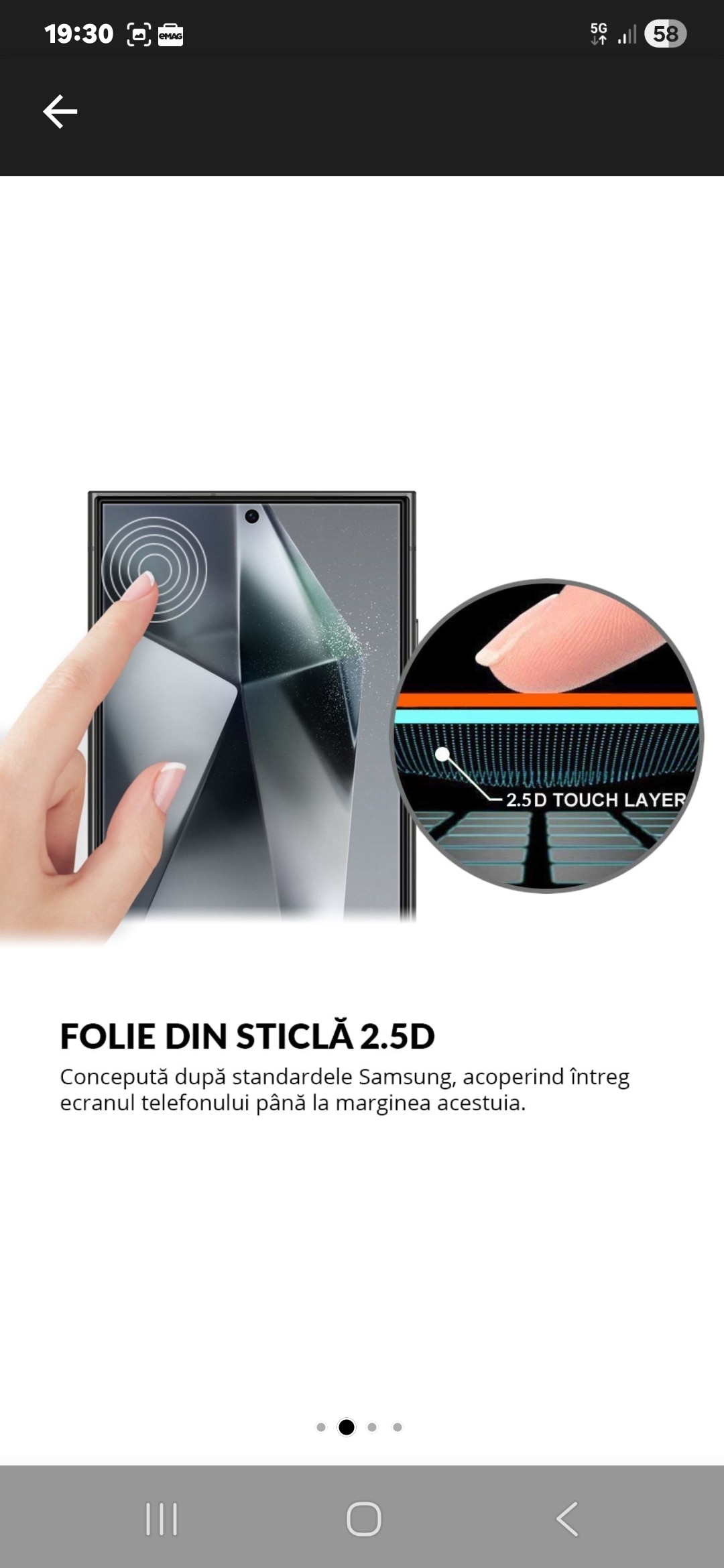 Folie Sticla Dr.Shield, Compatibil Samsung Galaxy S24 Ultra 5G, Full Glue, Protectie Profesionala 2.5D