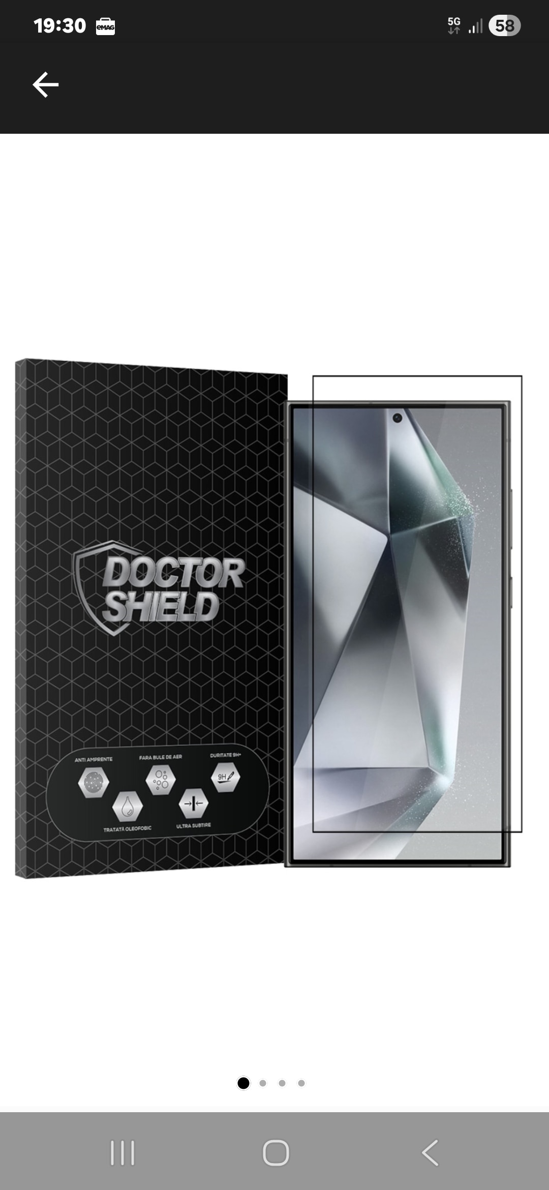 Folie Sticla Dr.Shield, Compatibil Samsung Galaxy S24 Ultra 5G, Full Glue, Protectie Profesionala 2.5D