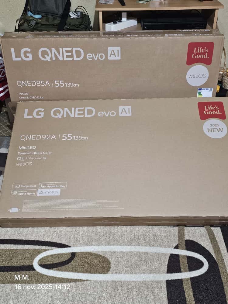 Televizor LG QNED evo MiniLED 85QNED93A6A, 214 cm, Smart, 4K Ultra HD, 100 Hz, Clasa G (Model 2025)
