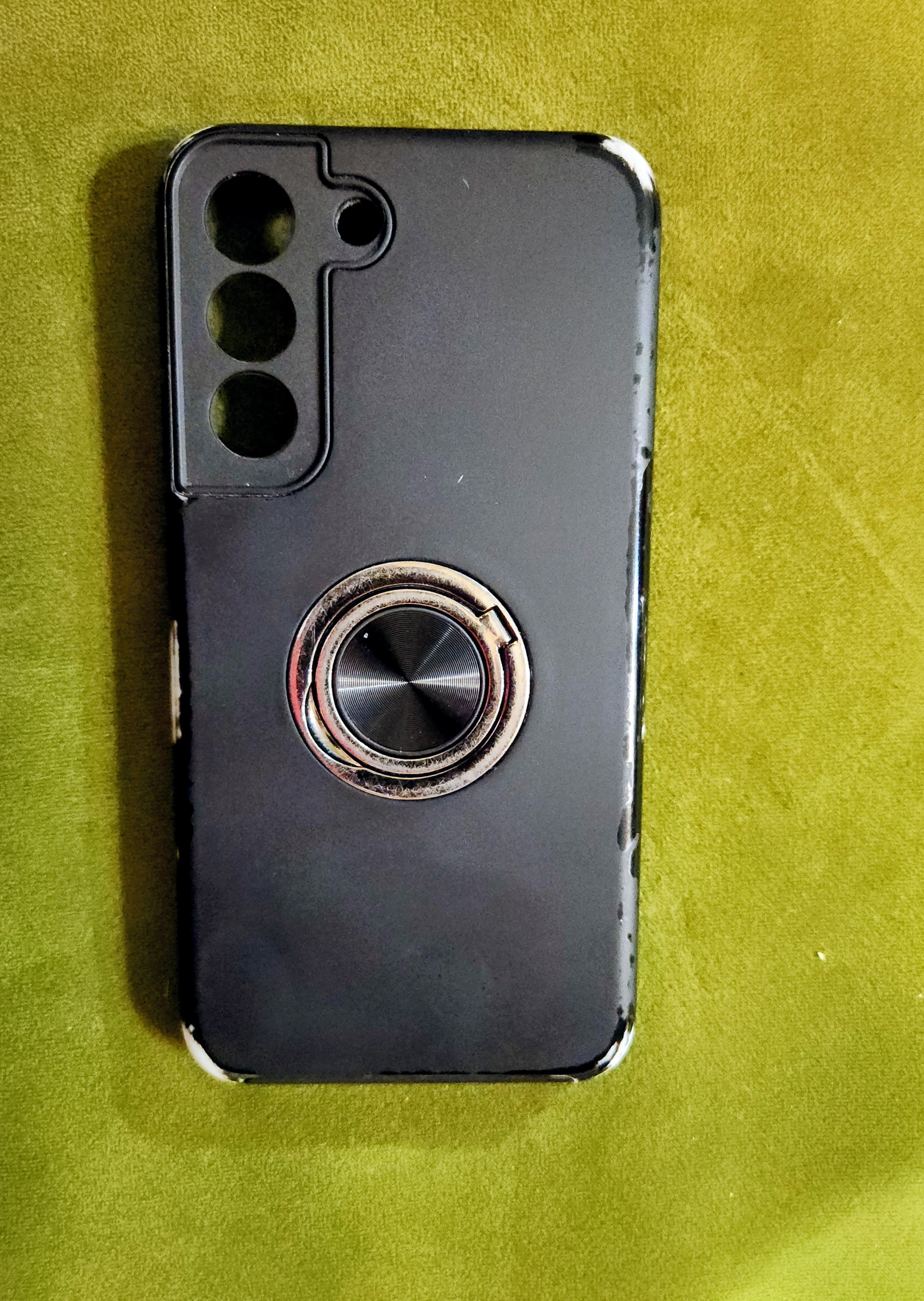 Husa de protectie pentru Samsung Galaxy S22, Hybrid Antisoc, Kickstand, Bumper inel rotativ 360, Red