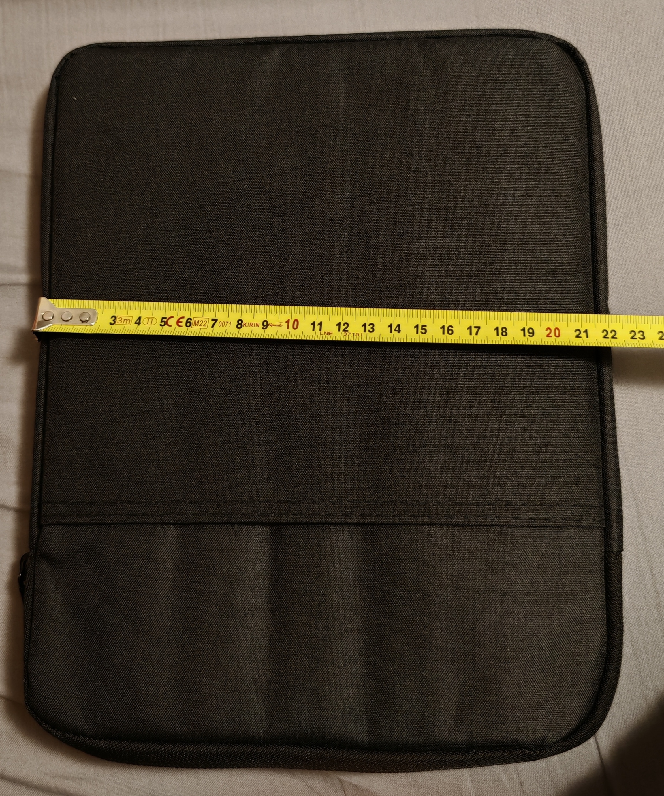 Geanta pentru tableta pana la 12.9 inch si laptop 13.3 inch, cu maner si curea de umar, fermoar, multiple buzunare, Aiyando, space grey