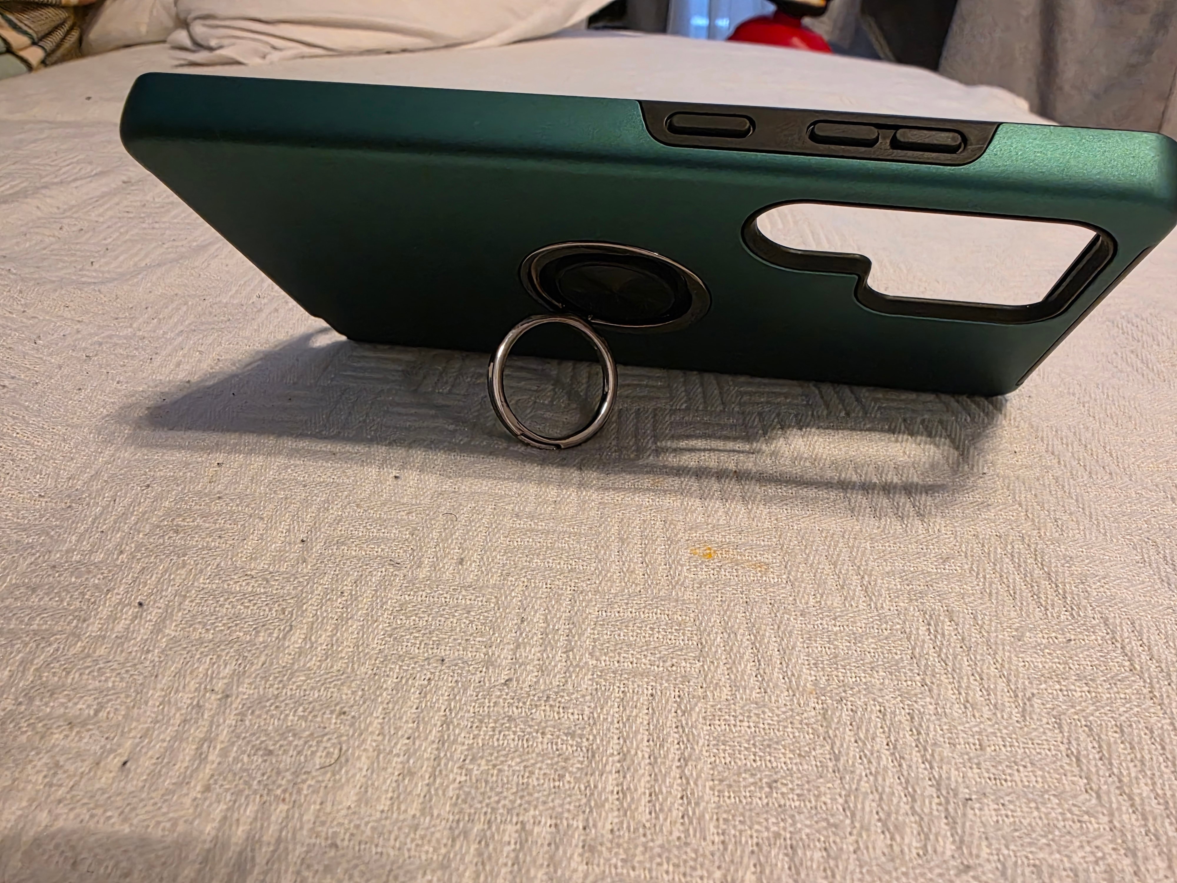 Husa de protectie pentru Samsung Galaxy S25 Ultra, Hybrid Antisoc, Kickstand, Bumper inel rotativ 360, Pink