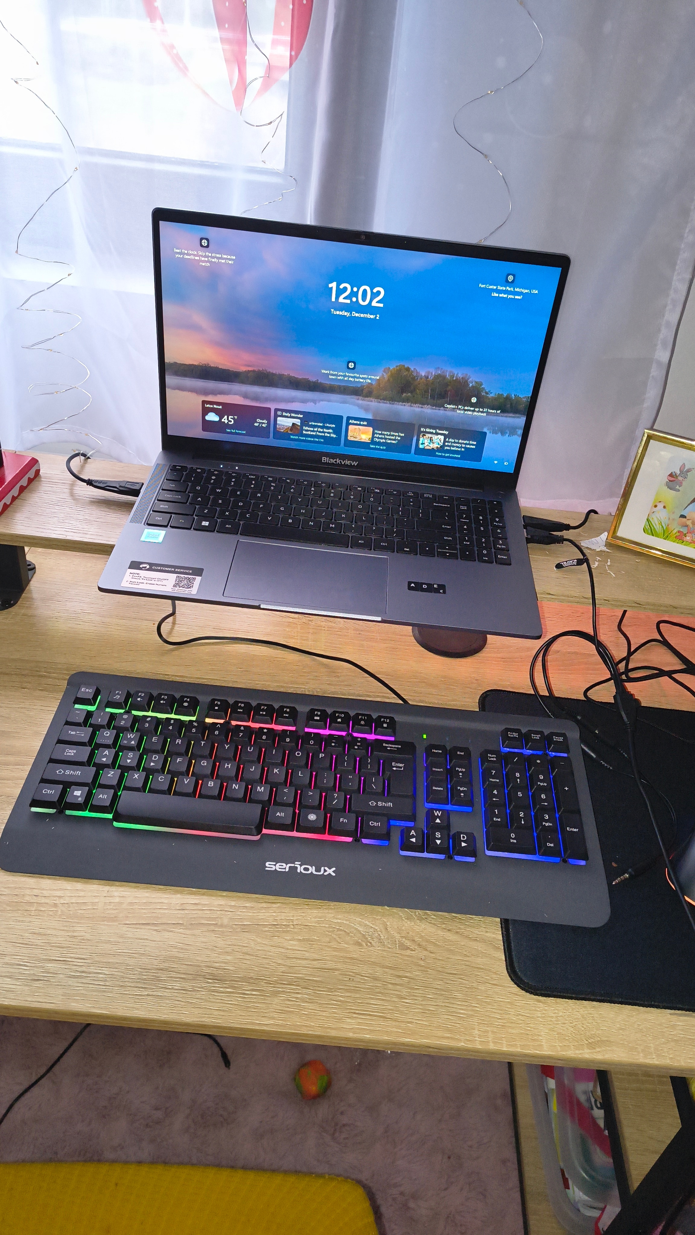 Laptop Blackview Acebook 6, 16GB DDR4 256GB SSD, Intel N150 3.6GHz/ Intel UHD Graphics, Win11 Home, 38Wh, 15.6" FHD+, HDMI 2.0, Bluetooth 5.0, USB 3.0, WLAN 5G, Gri