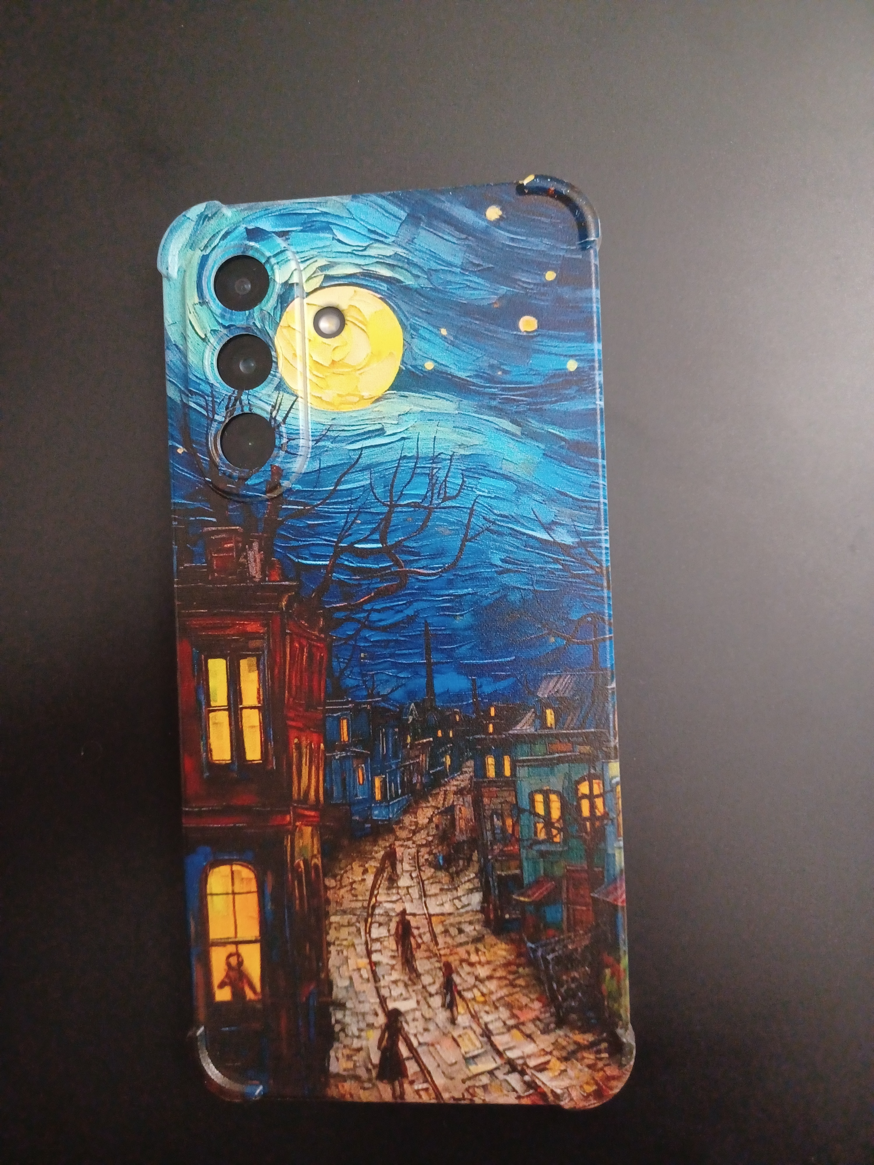 BestCase® Husa pentru Samsung Galaxy A56, Anti Shock 1.5MM, Van Gogh City Life, Protectie camera, ecran si colturi, 1926361 AS 1282