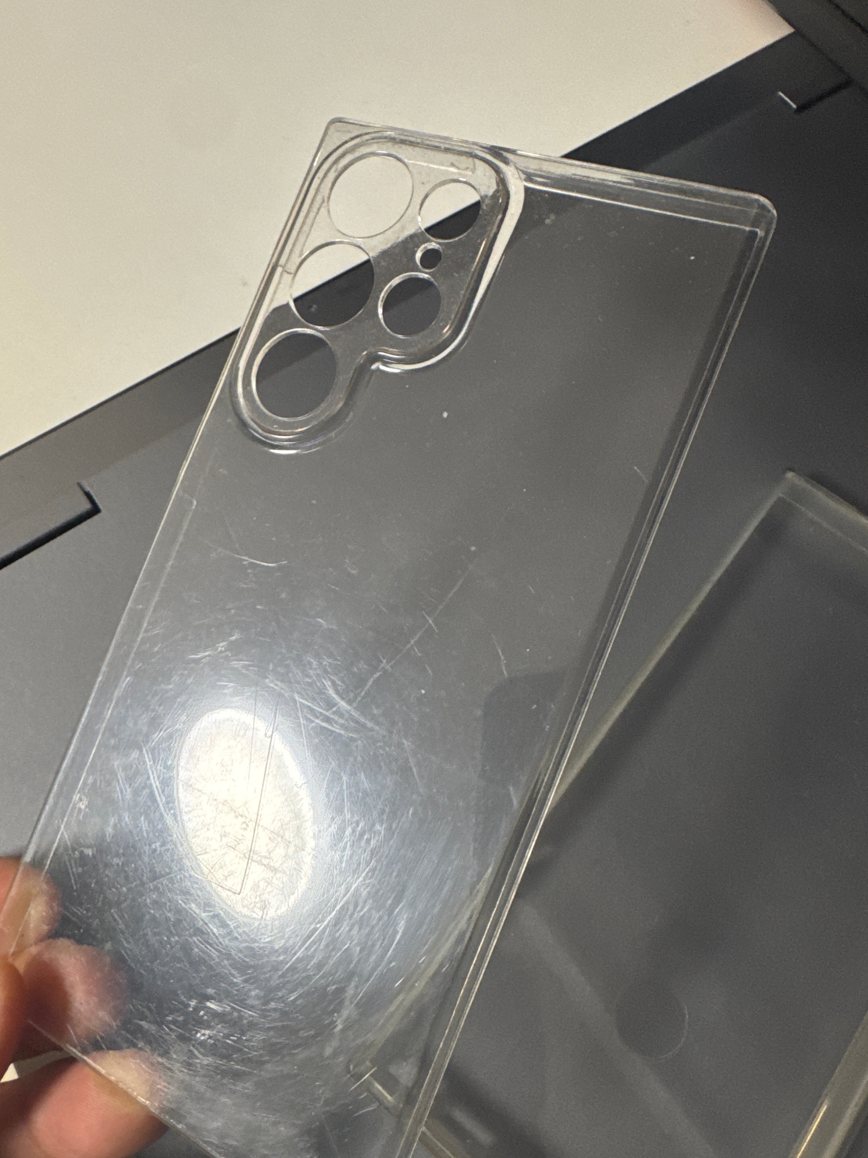 Husa Full body 360 grade, Transparenta pentru Samsung Galaxy S22 Ultra, Fata + Spate, Silicon si Policarbonat