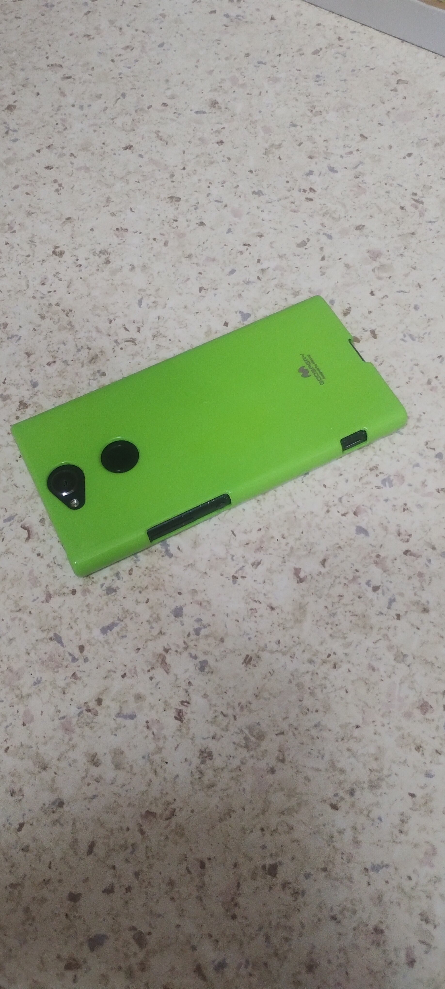 Husa silicon Jelly Mercury Goospery pentru Xperia XA2, verde lime