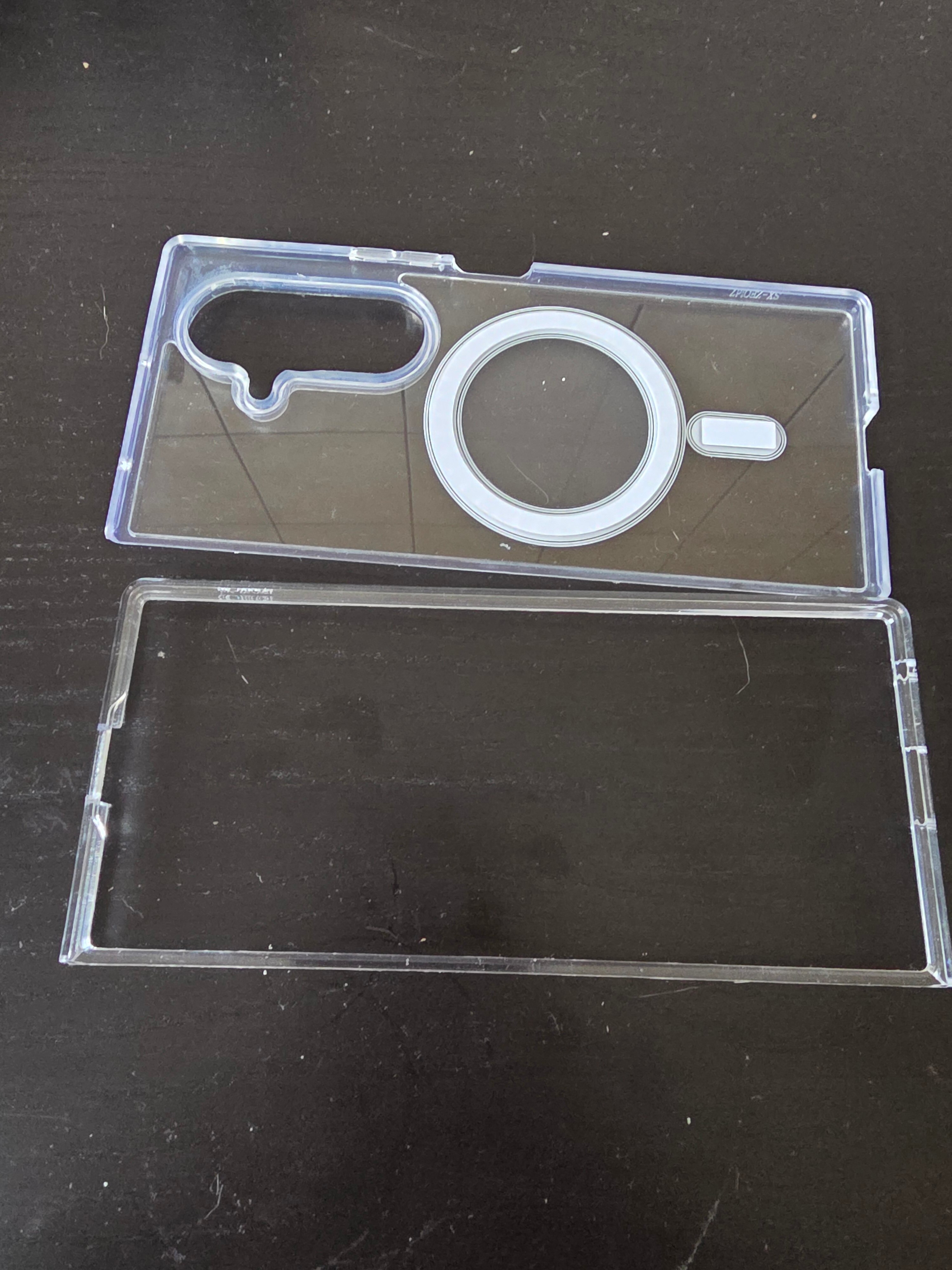 Carcasa telefon magnetica transparenta, rezistenta la socuri, Samsung Galaxy Z Fold7, silicon, ultra-subtire