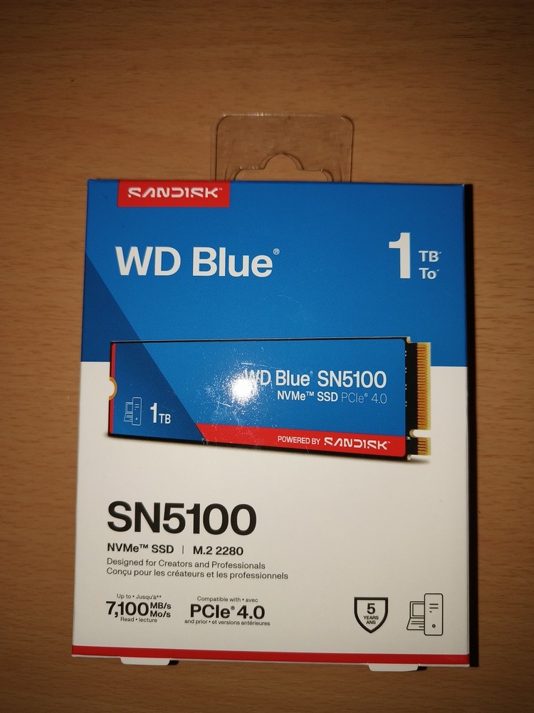 Solid State Drive (SSD) Western Digital Blue SN5100, NVMe - 1TB
