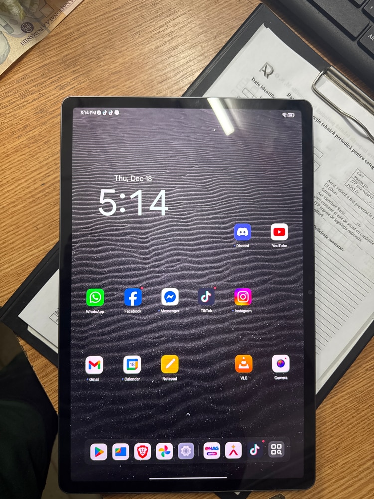 Tableta Lenovo Idea Tab Pro, Octa-Core, 12.7" 3K (2944x1840) LTPS, IPS 400nits, Glossy, 144Hz, Touch, 12GB RAM, 256GB, Wi-fi, Luna Grey + Lenovo Tab Pen Plus